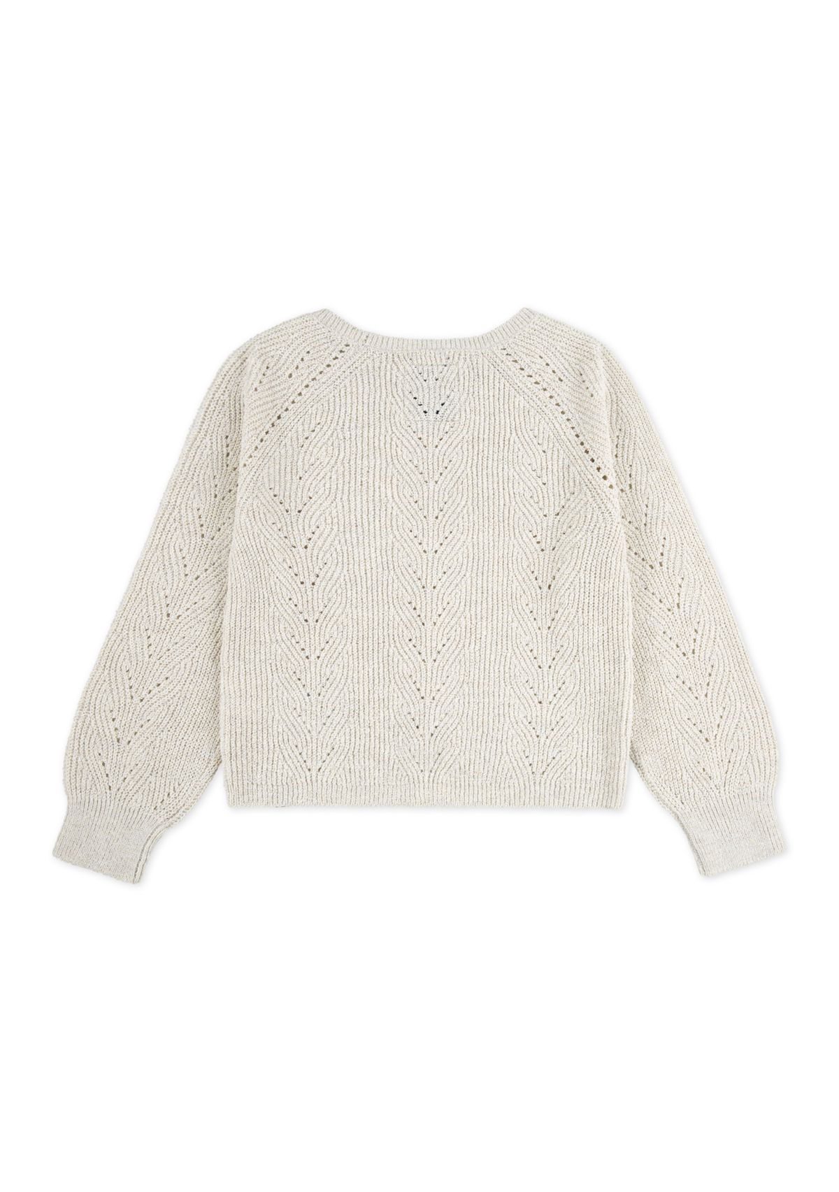 twist front crew sweater 