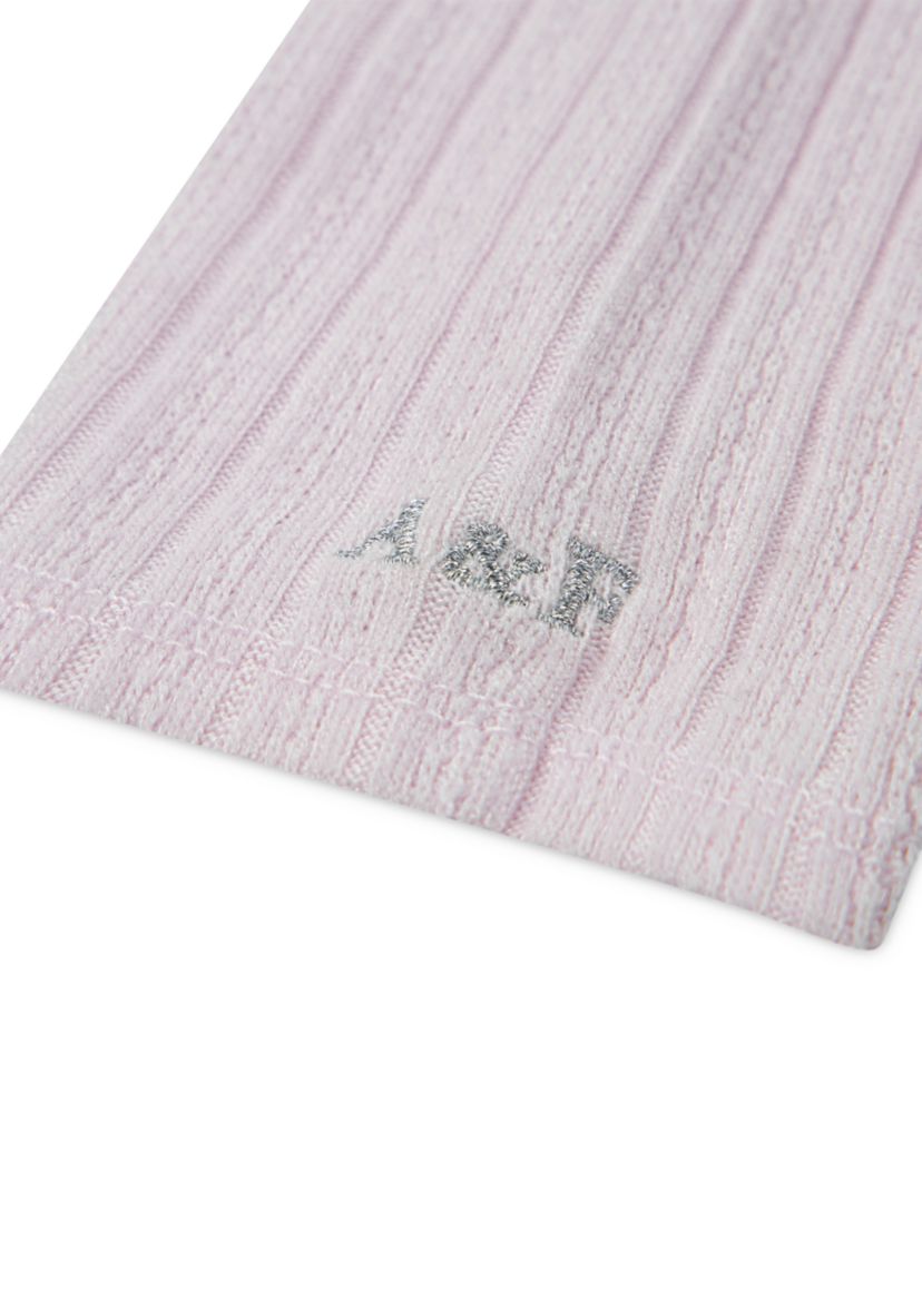 double bow pointelle top 