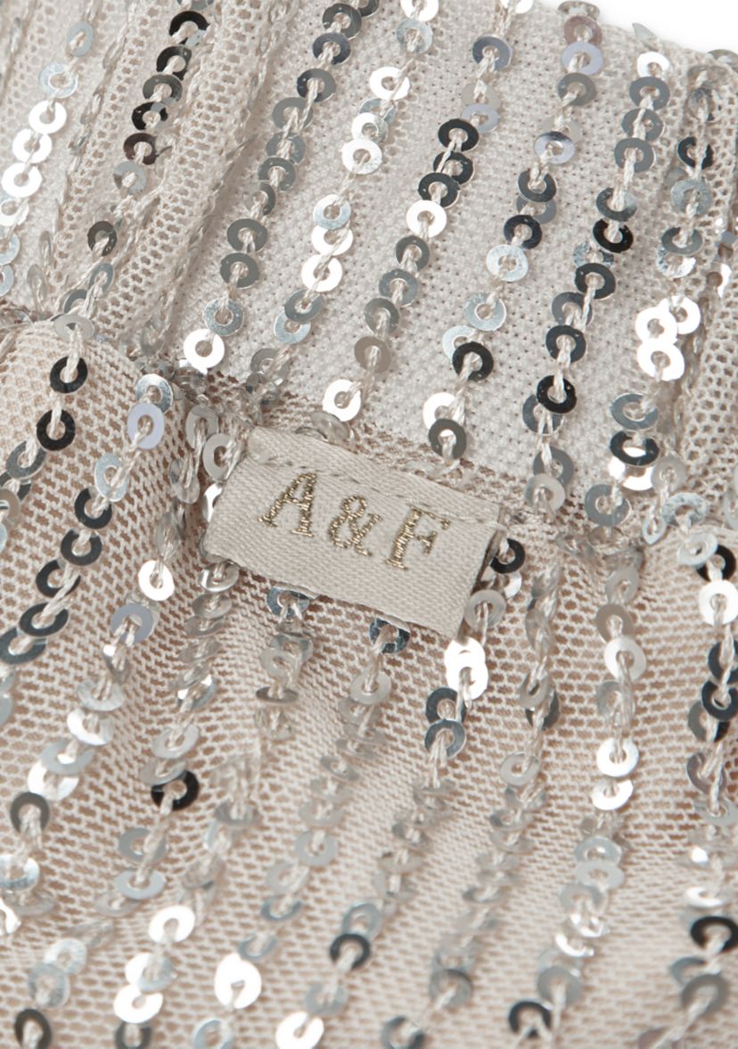 tiered sequin skort