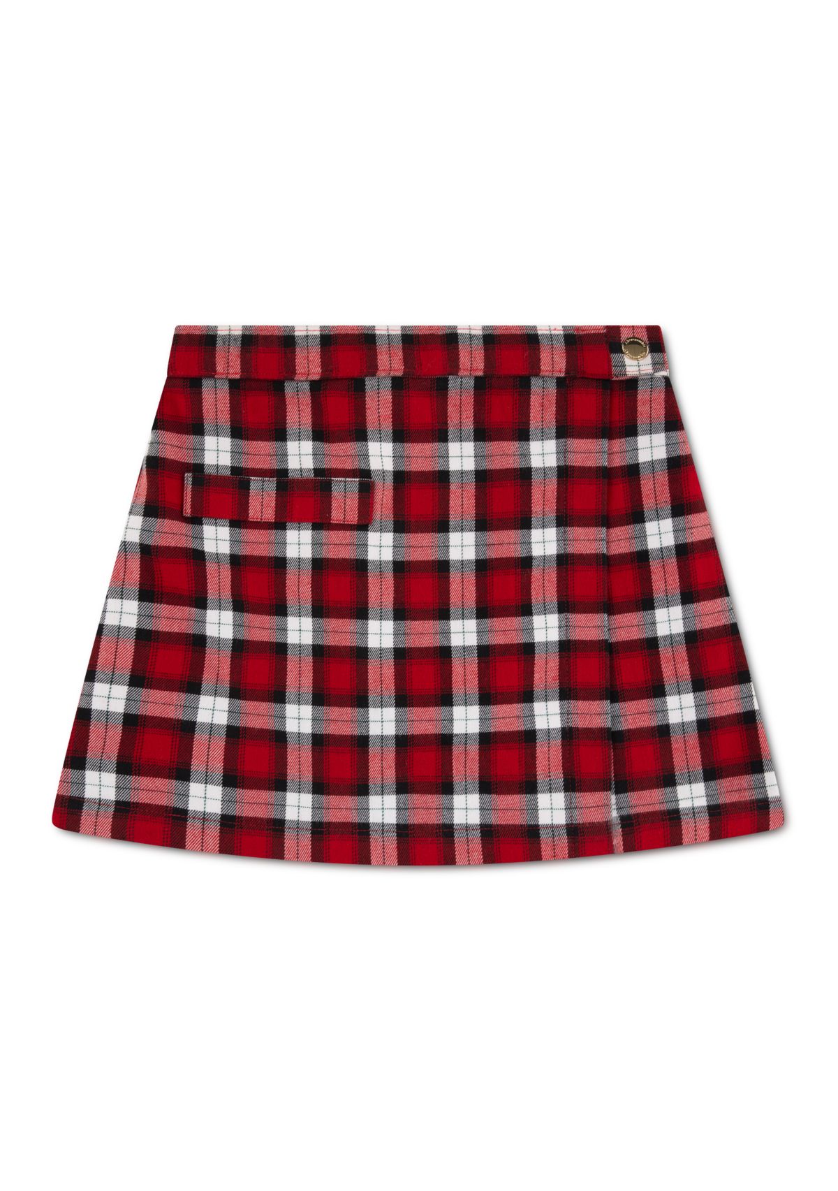 plaid wrap skort
