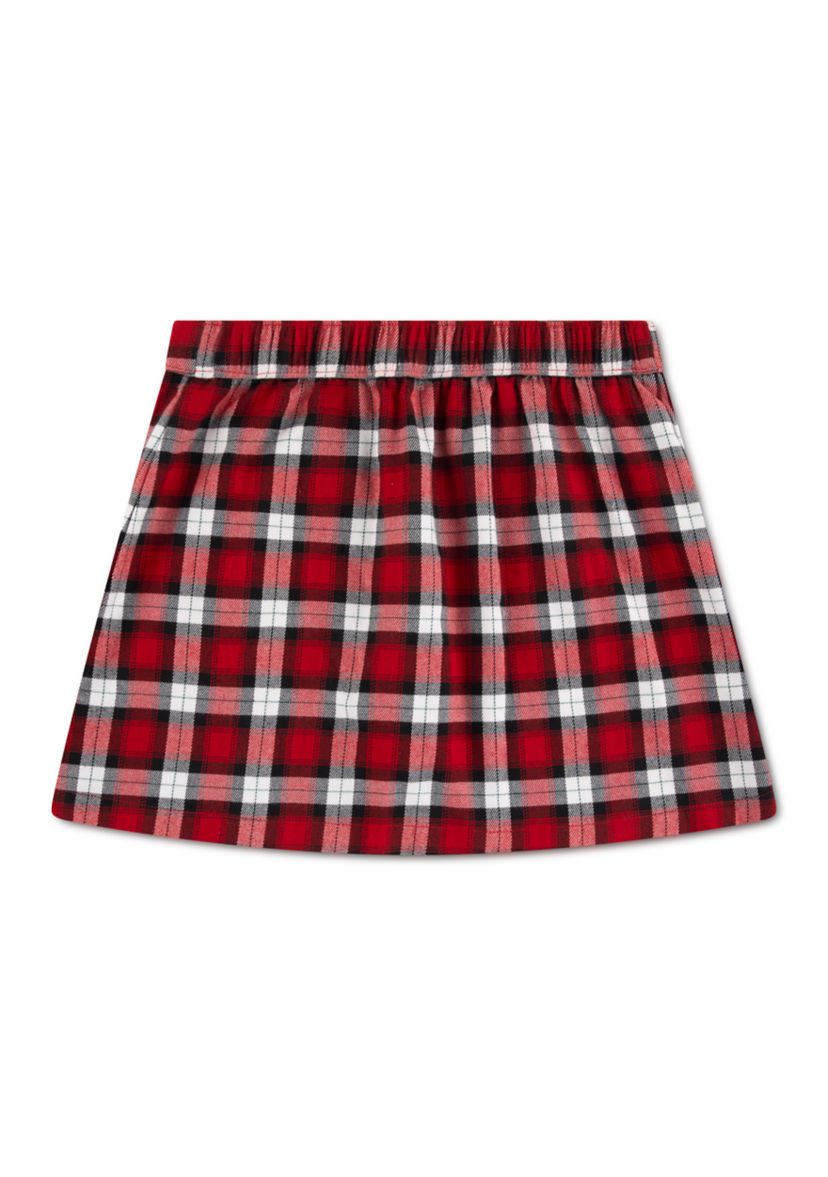 plaid wrap skort
