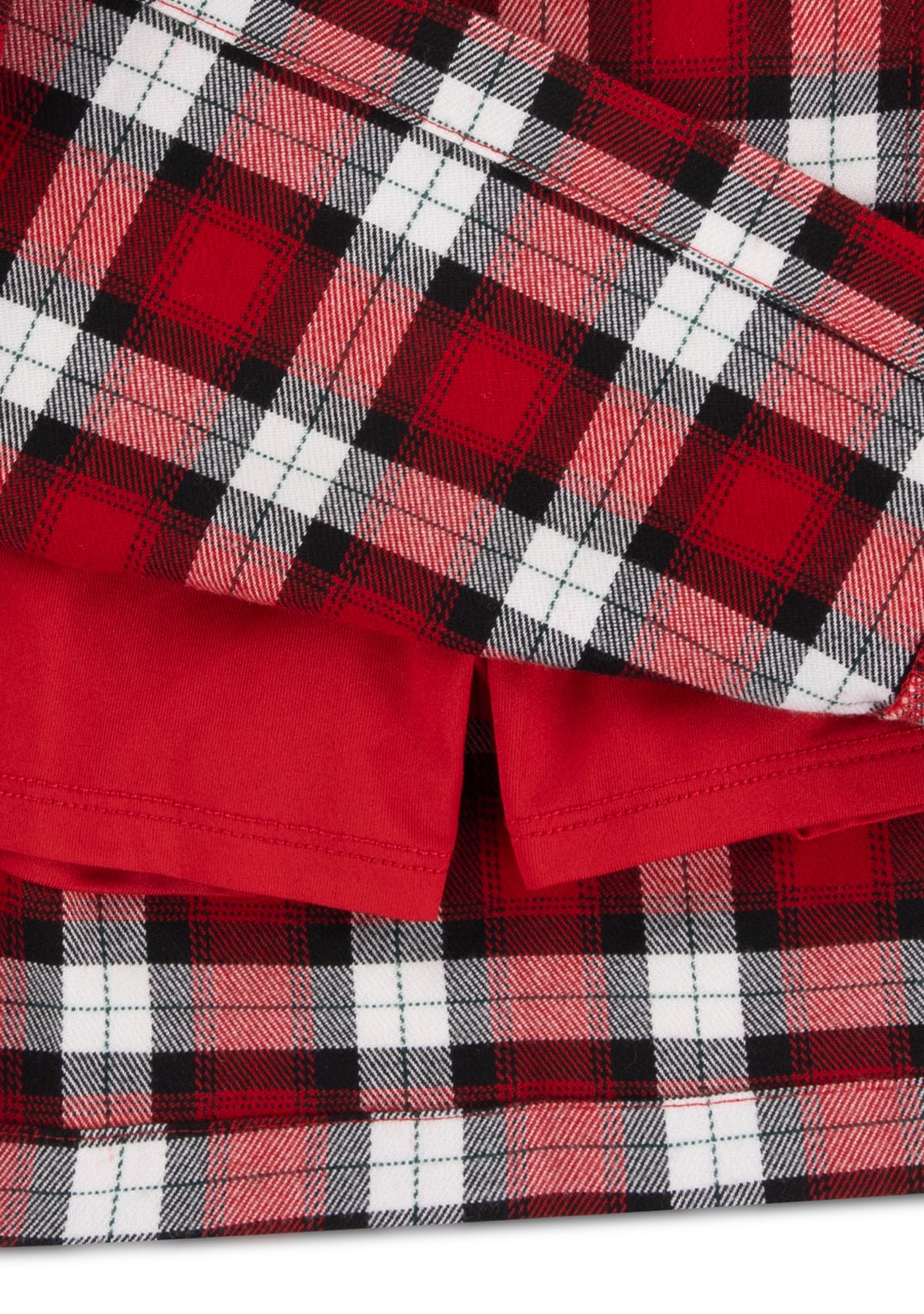 plaid wrap skort