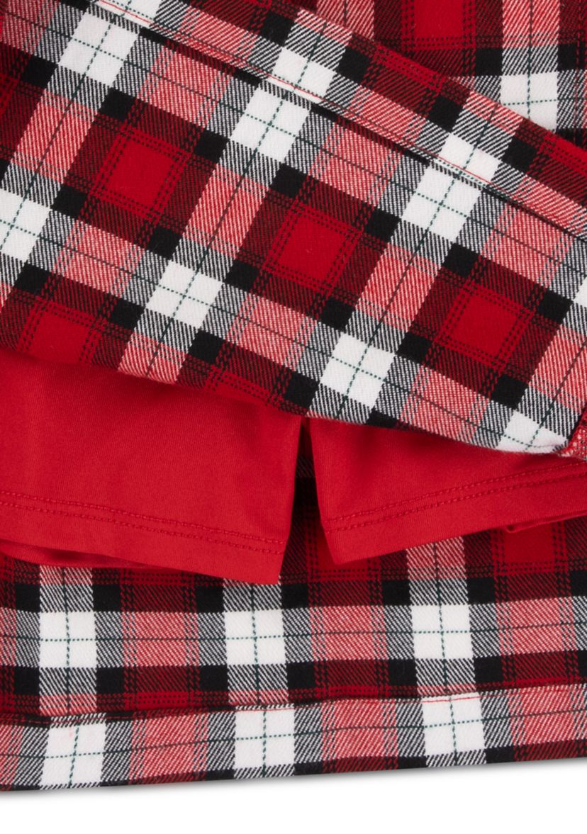 plaid wrap skort