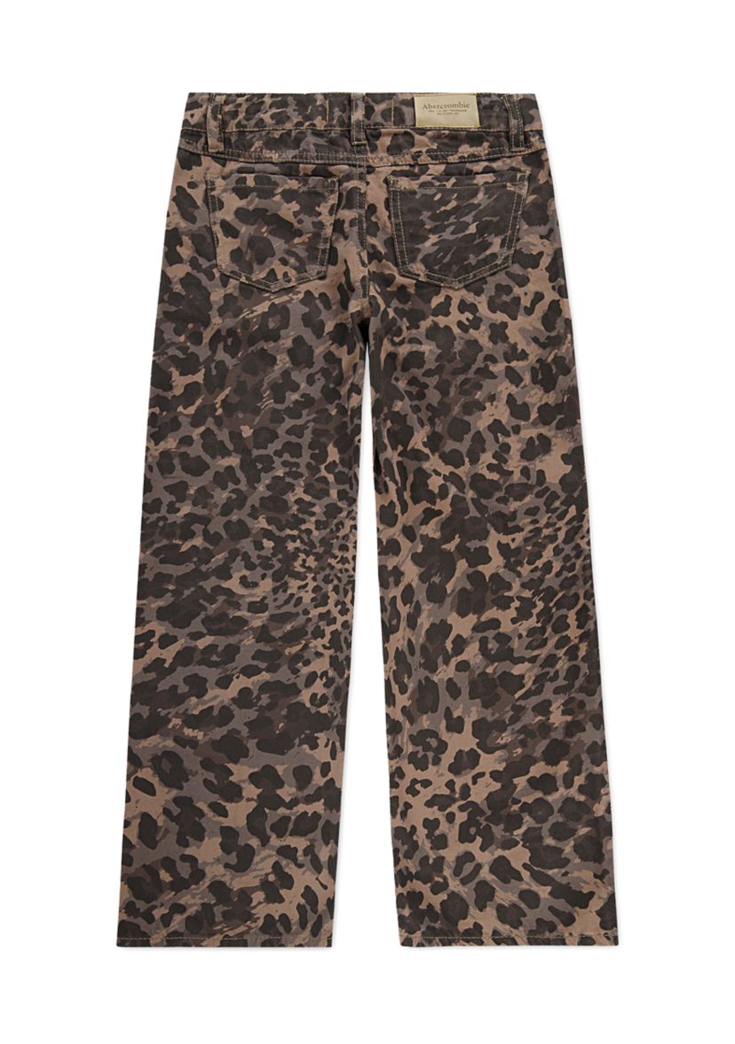 printed leopard baggy jeans 