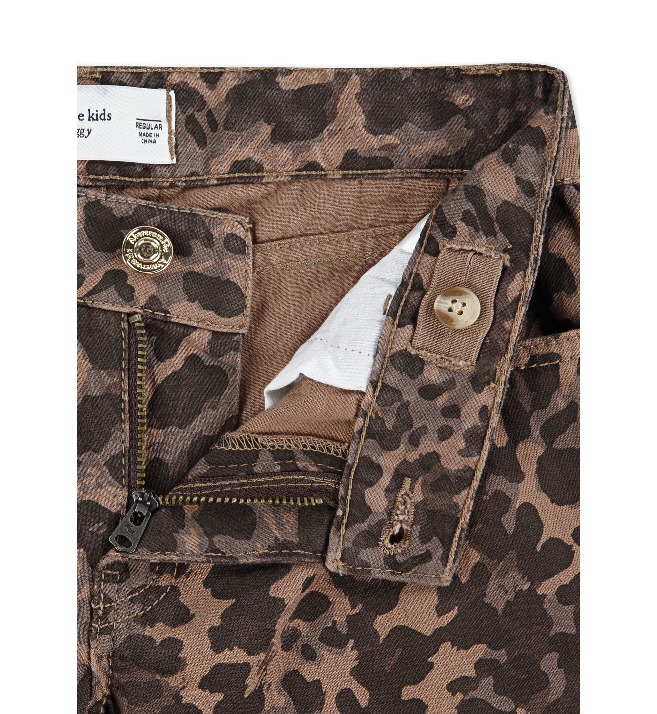 printed leopard baggy jeans 