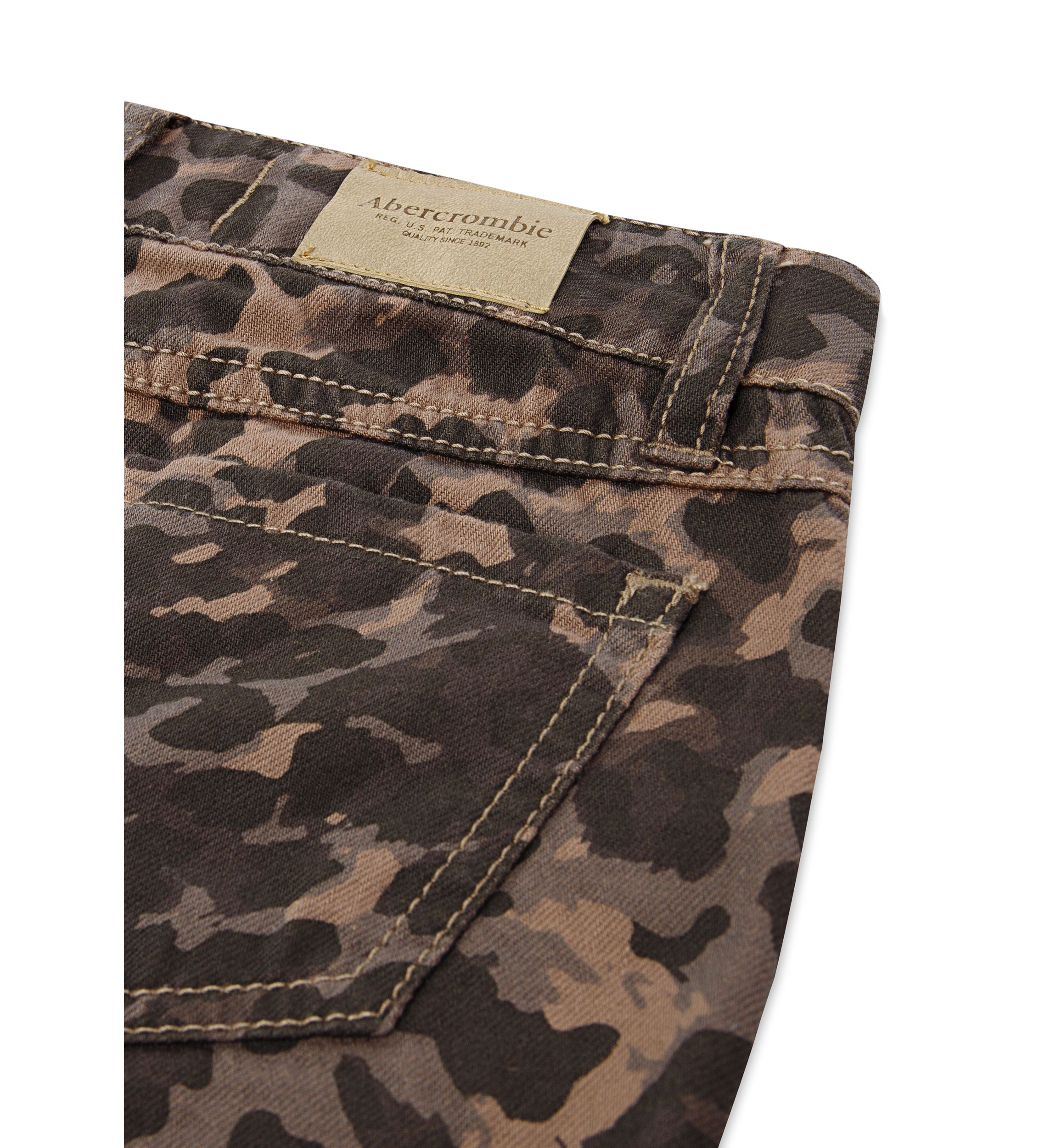 printed leopard baggy jeans 