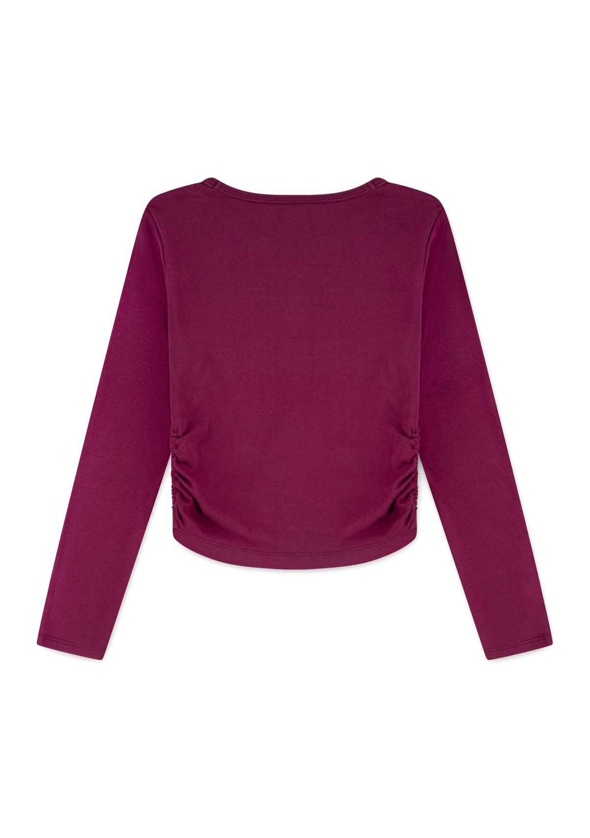 lacey long sleeve ruched tee