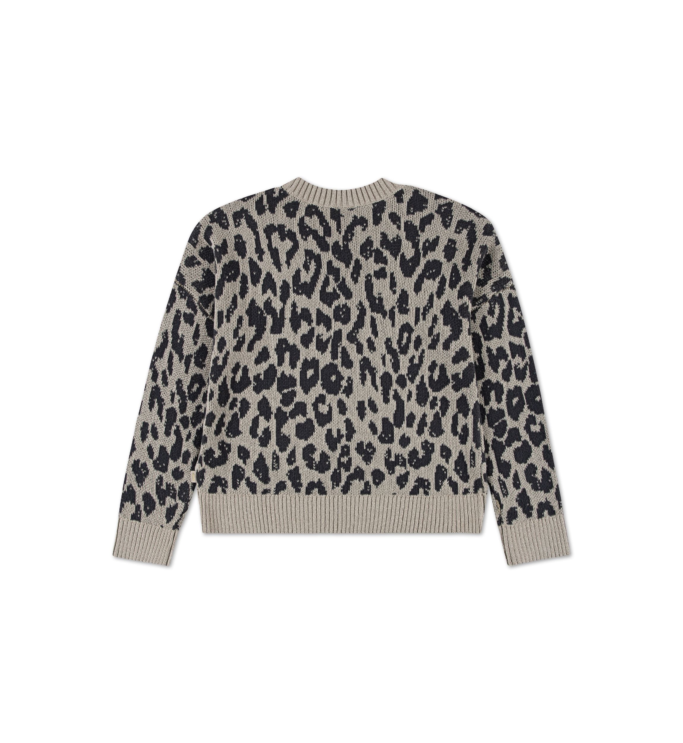 leopard crew sweater