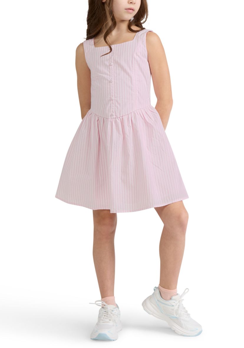 abercrombie pink striped dress Vintage Y2K Rare ABERCROMBIE and FITCH Red & White Stripe Babydoll Corset  Eyelet Trim Mini Dress Sz. L