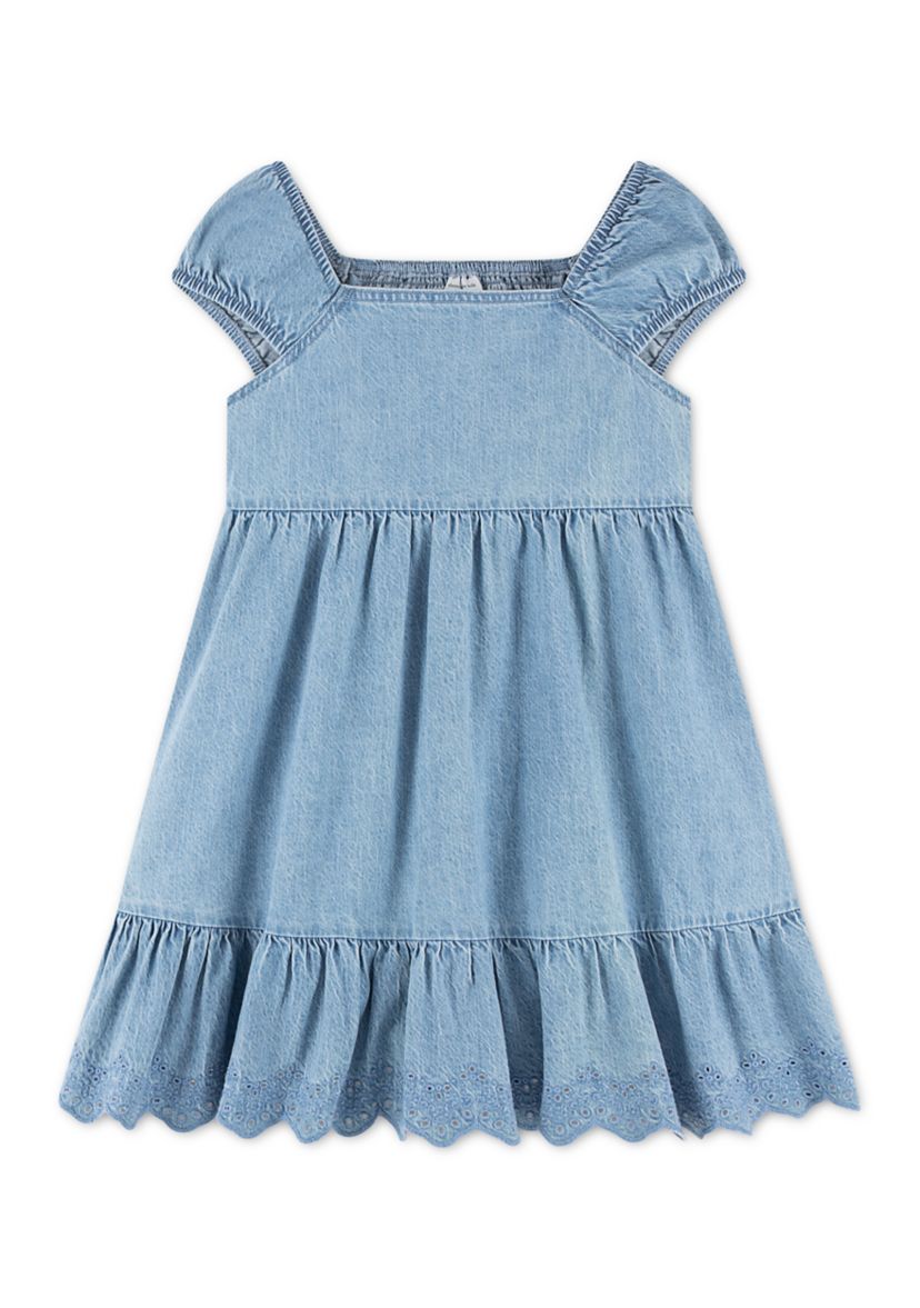 denim dress abercrombie Women's The A&F Mila Squareneck Mini enhanced denim fabric okay my new fave denim