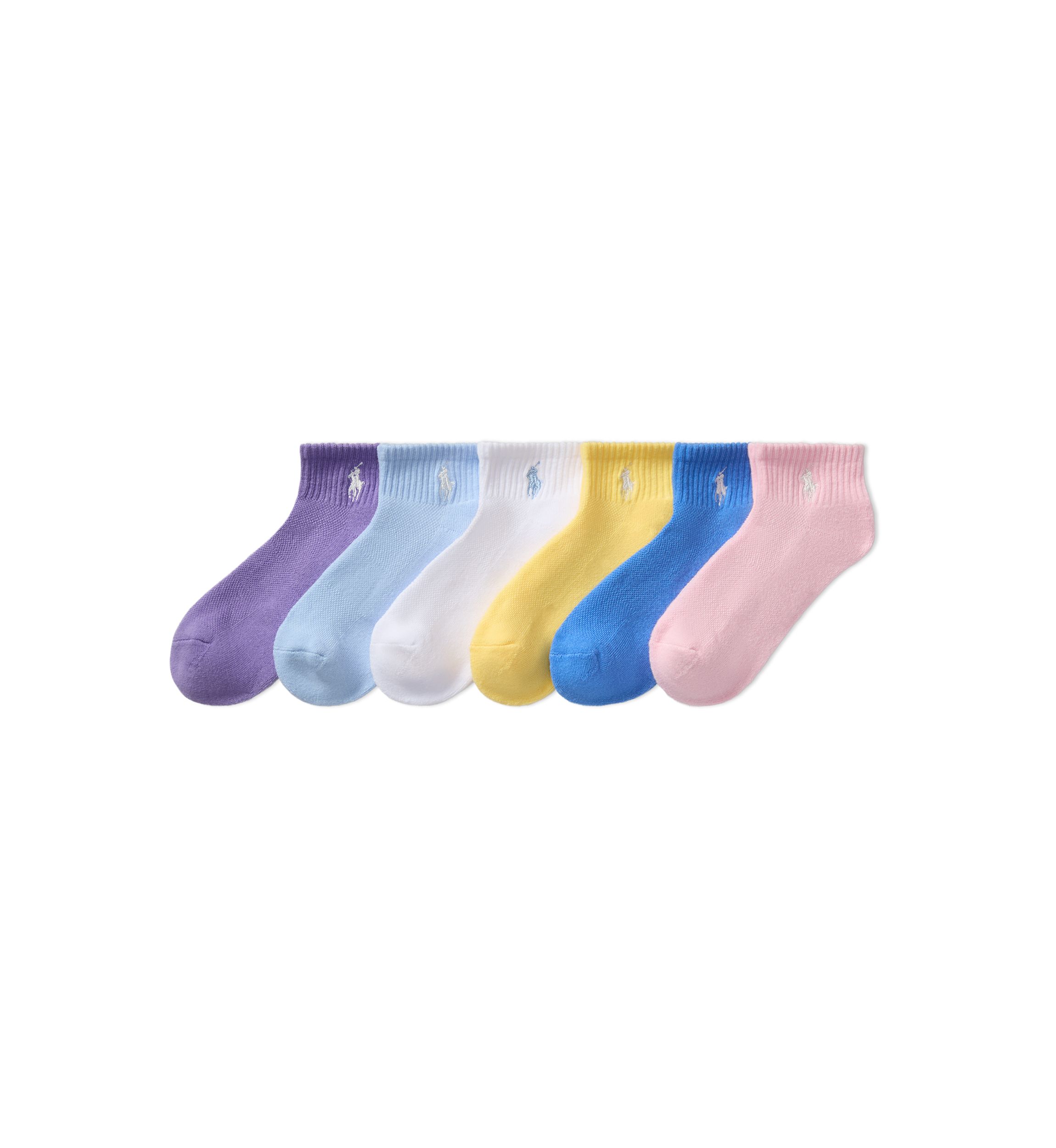 Polo Girls Sport Quarter Sock, 6 Pack