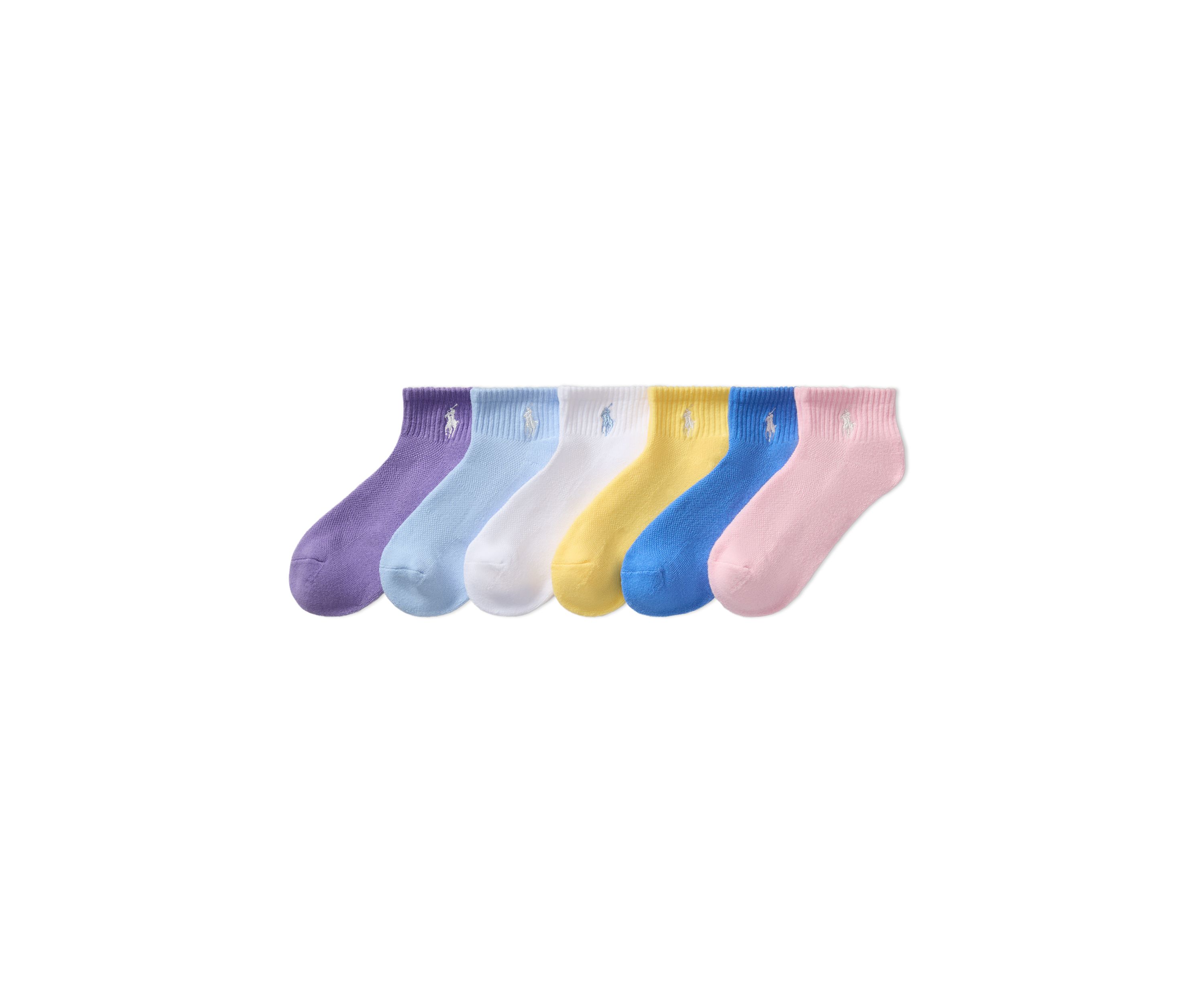 Polo Girls Sport Quarter Sock, 6 Pack