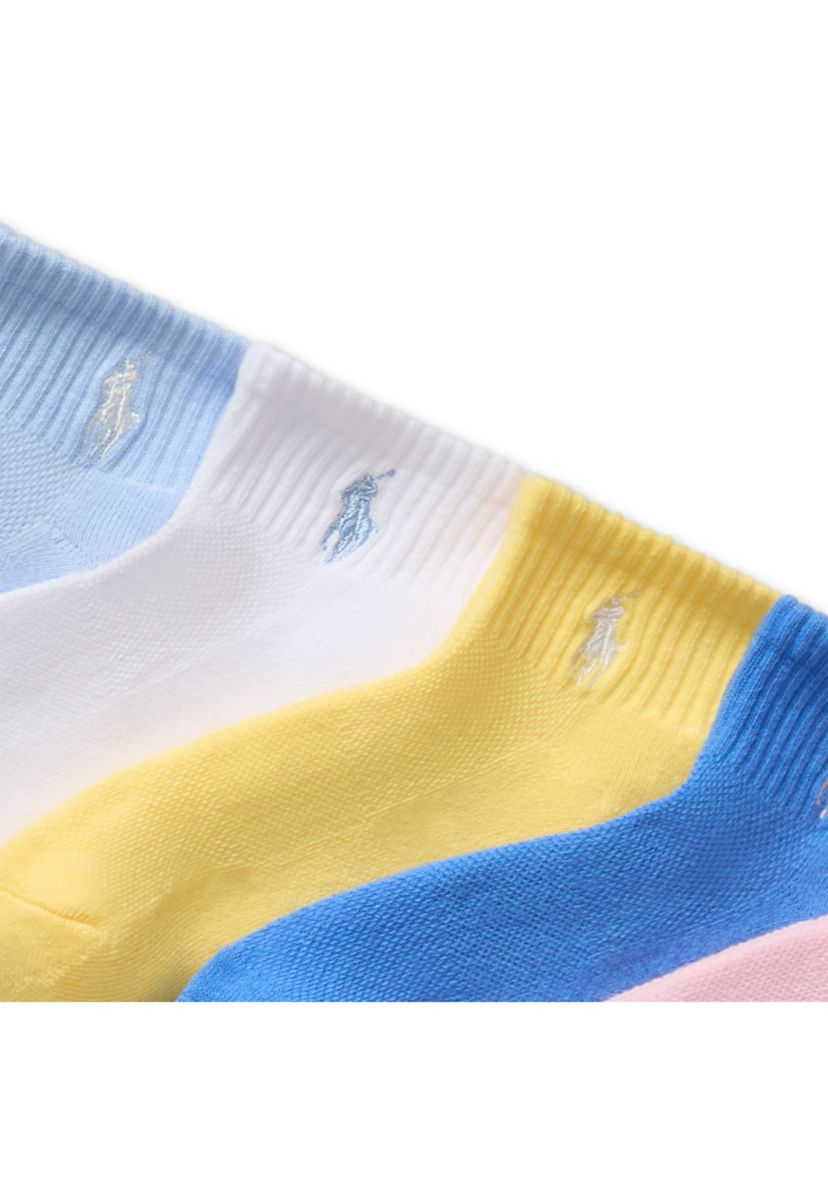 Girls Sport Quarter Socks, 6 Pack