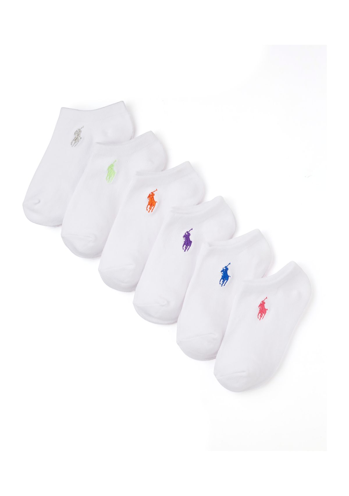 Polo Girls Classic Solid Low Cut Socks - 6 Pack