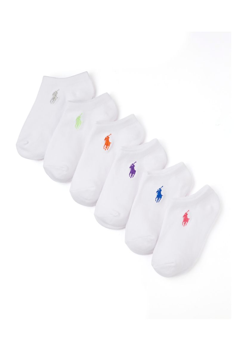 Polo Girls Classic Solid Low Cut Socks - 6 Pack