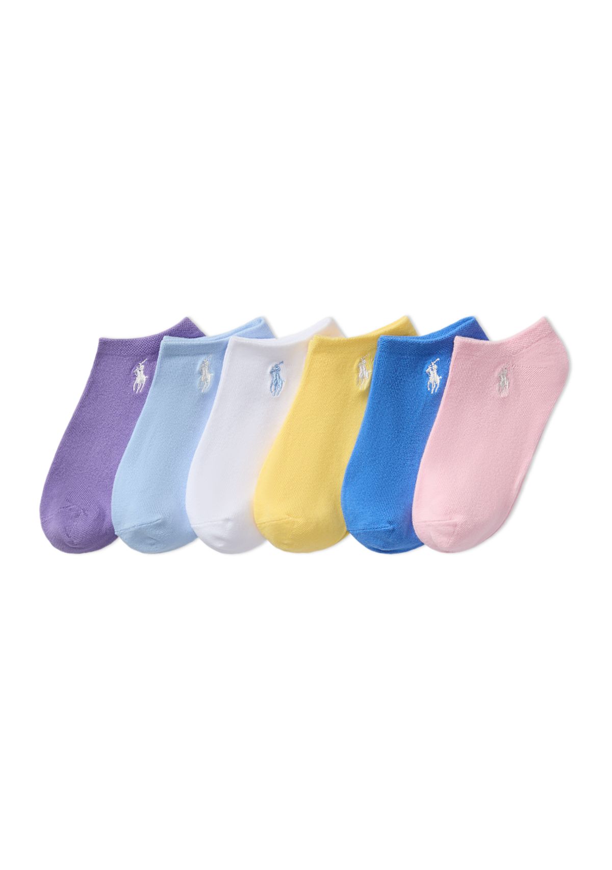 Polo Girls Classic Solid Low Cut Socks - 6 Pack