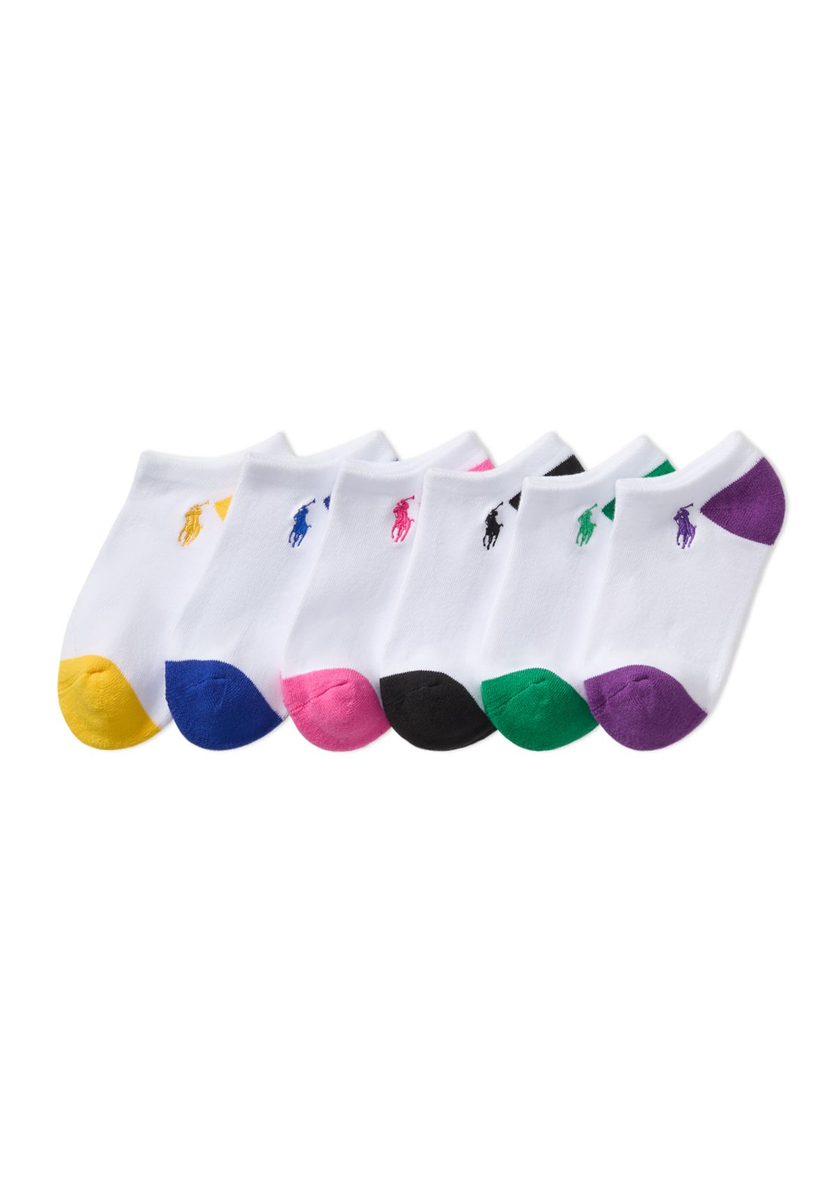 Polo Girls Classic Solid Low Cut Socks - 6 Pack