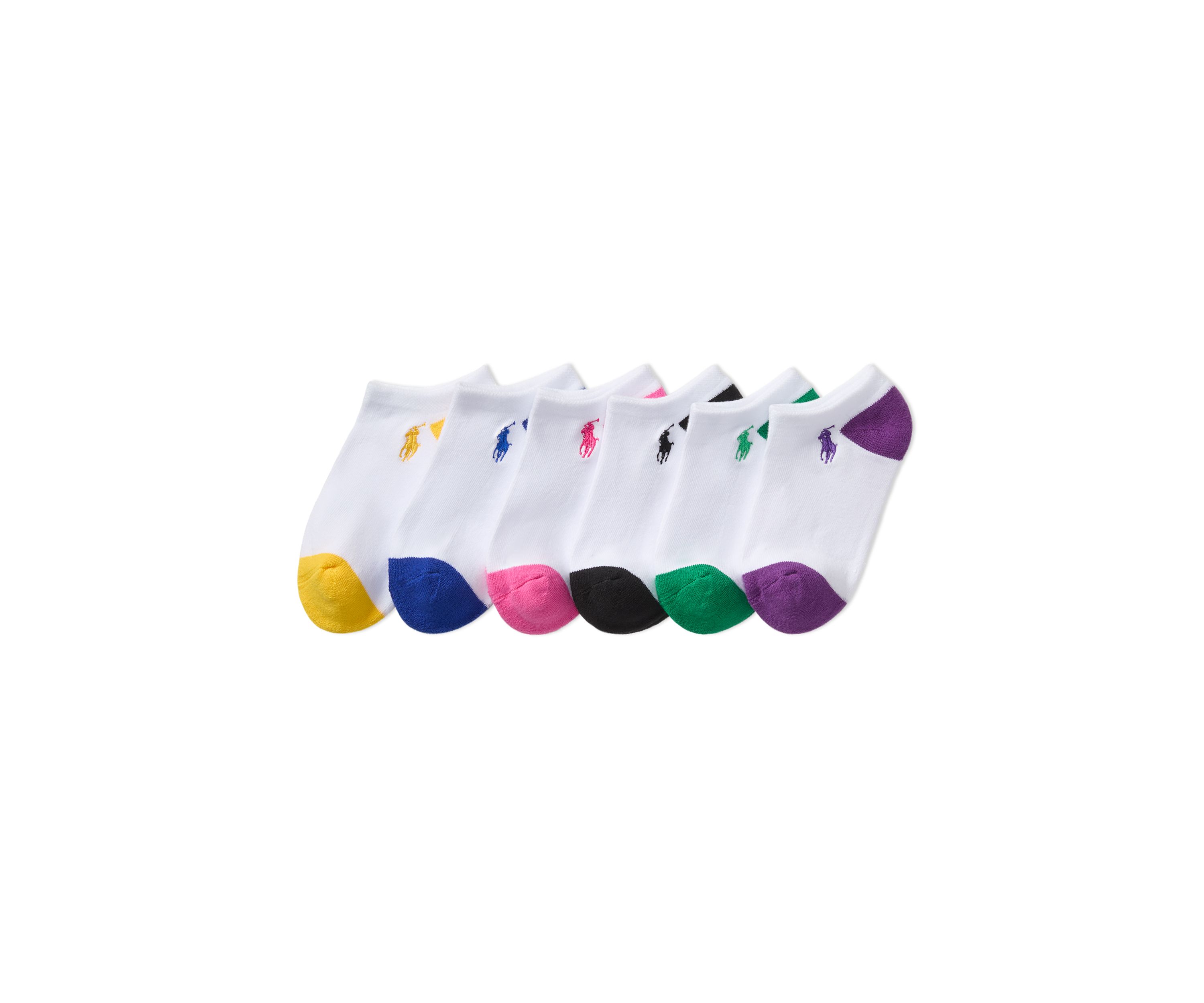 Polo Girls Classic Solid Low Cut Socks - 6 Pack