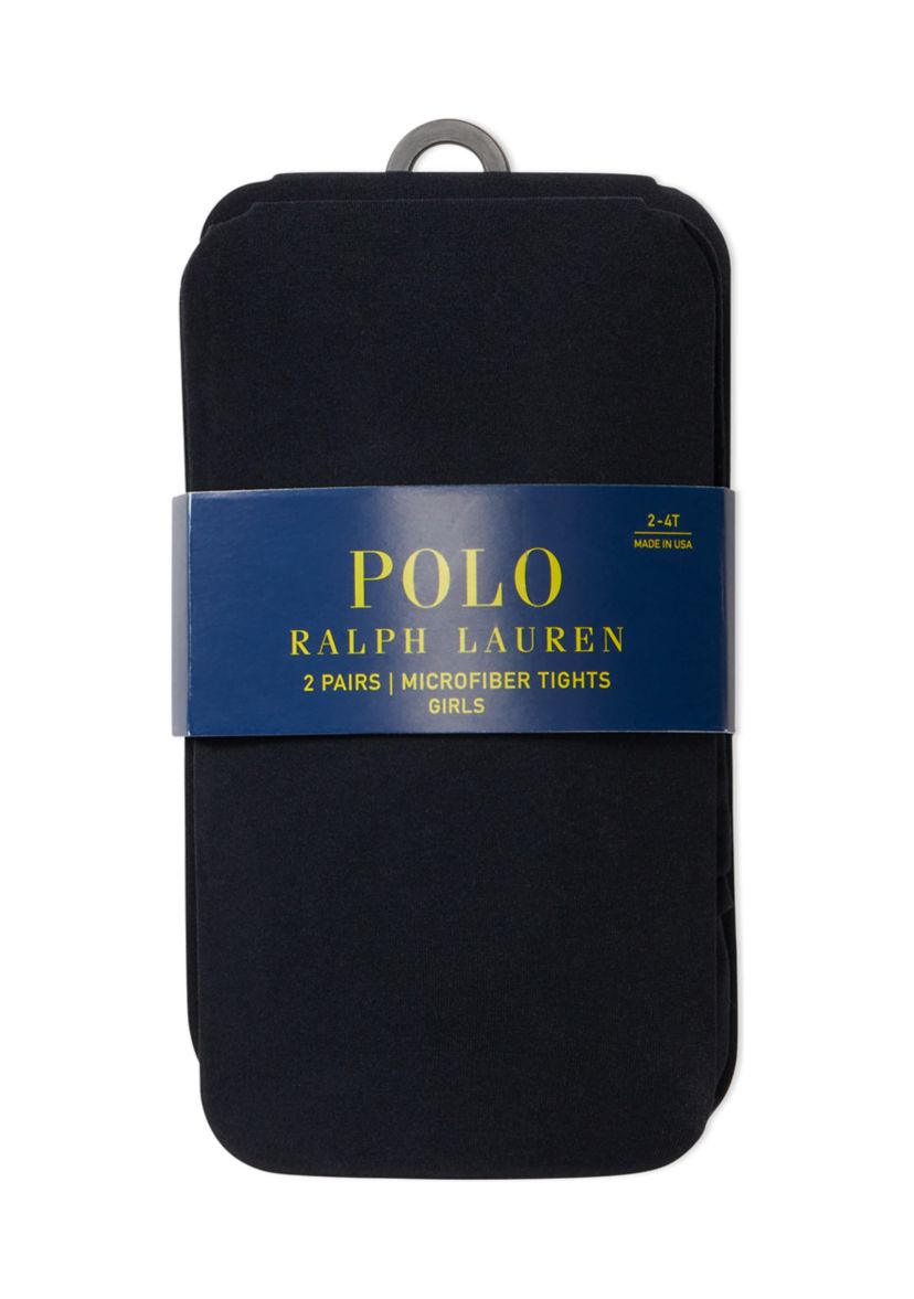 Girls Microfiber Tights - 2 Pack