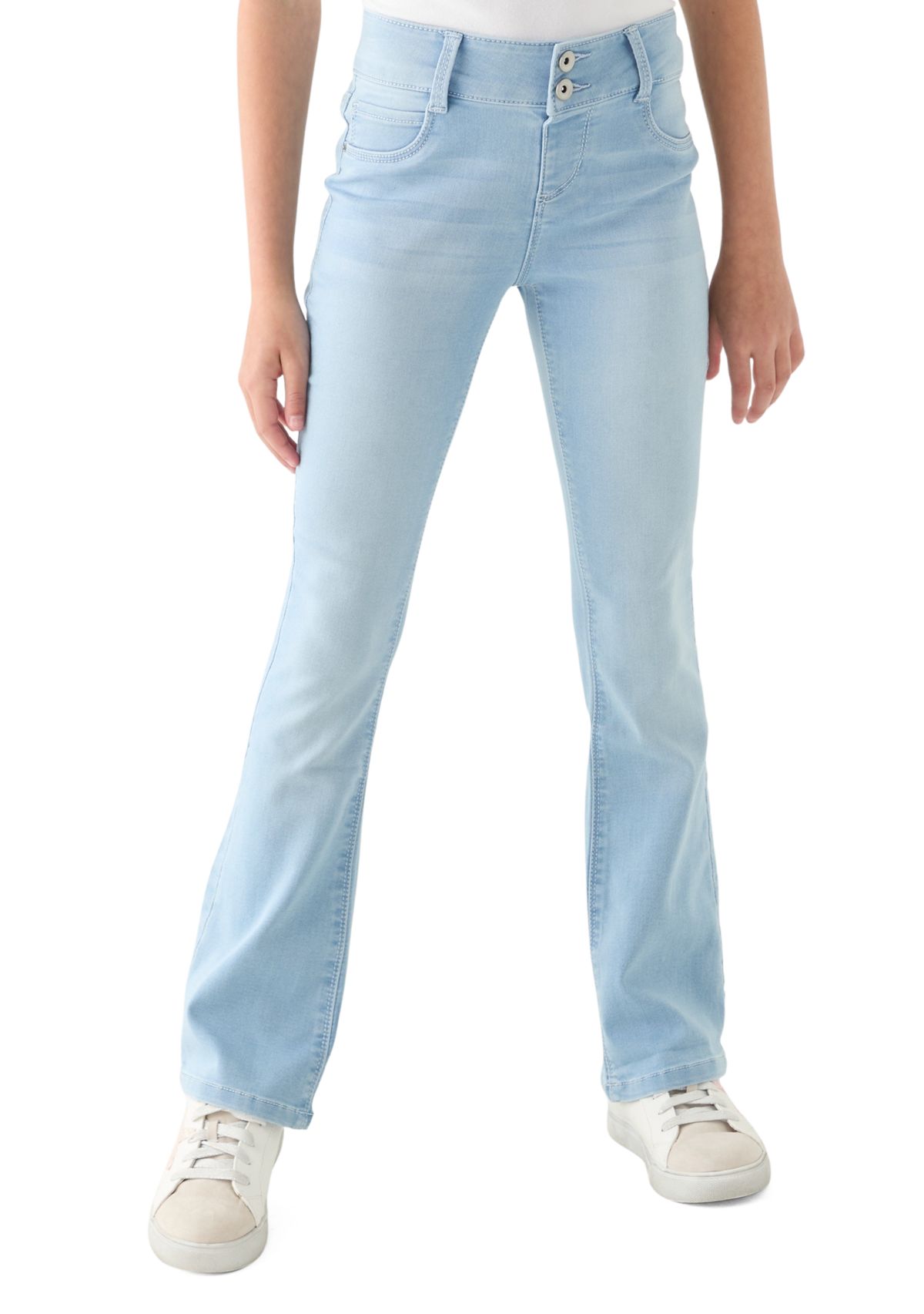 Girls 7-16 Knit Flare Jeans