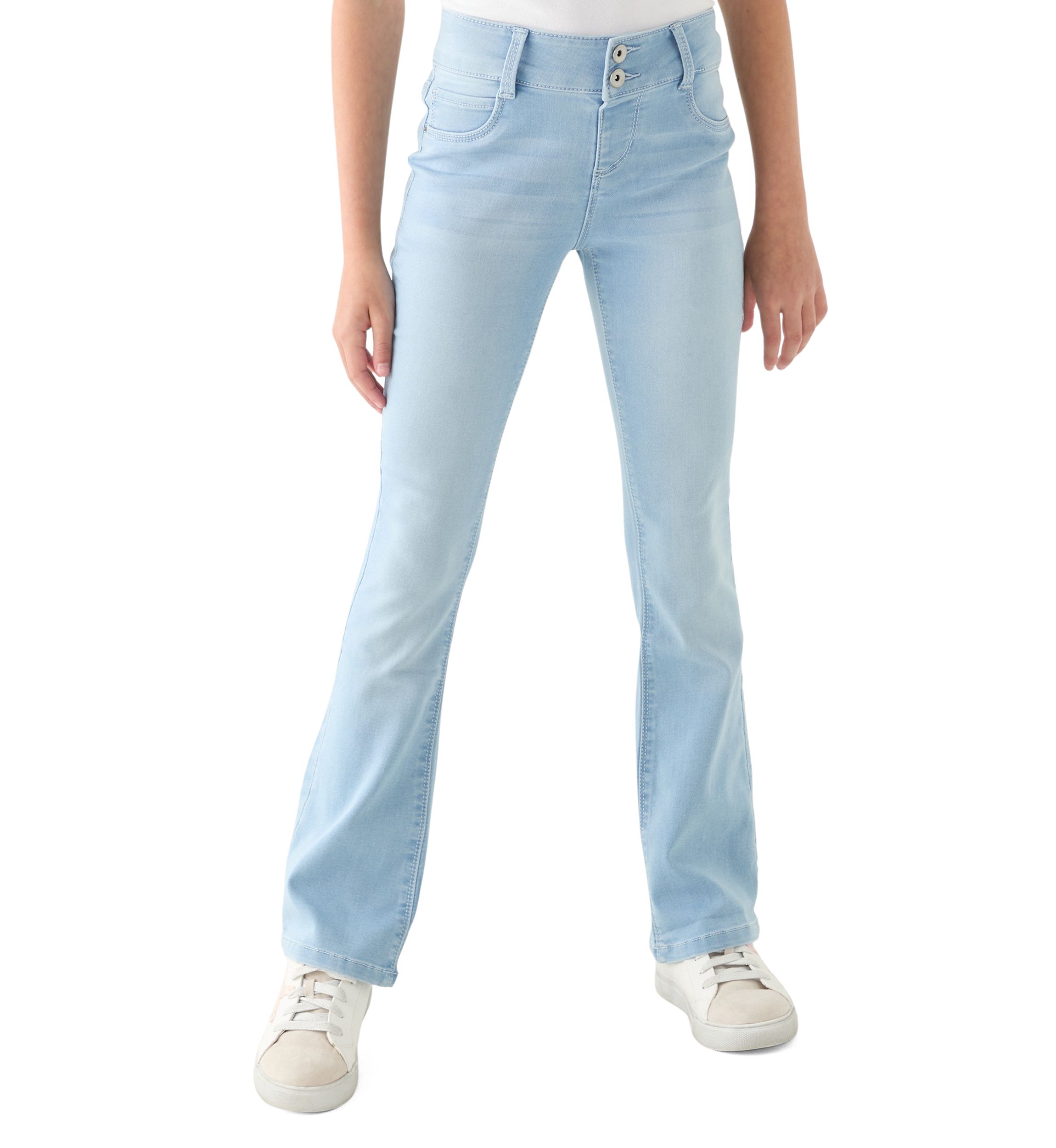 Girls 7-16 Knit Flare Jeans
