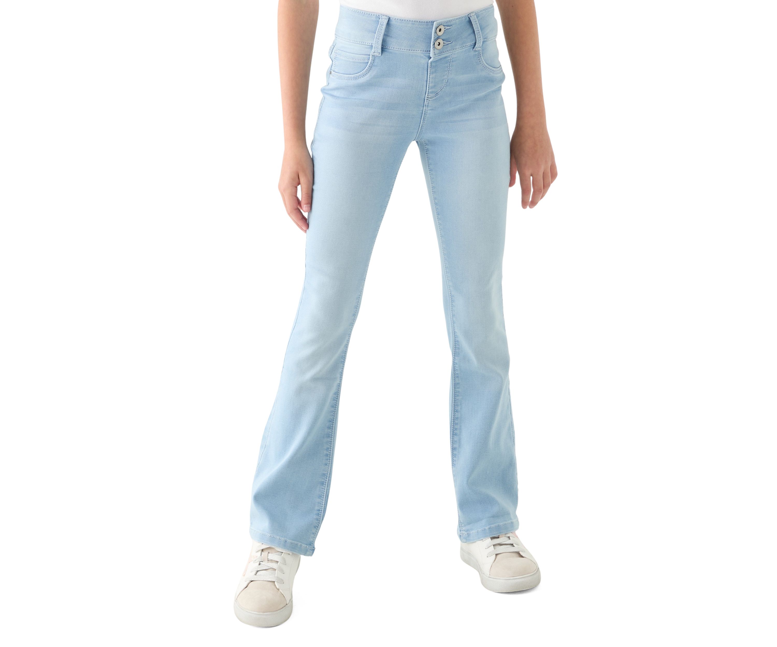 Girls 7-16 Knit Flare Jeans