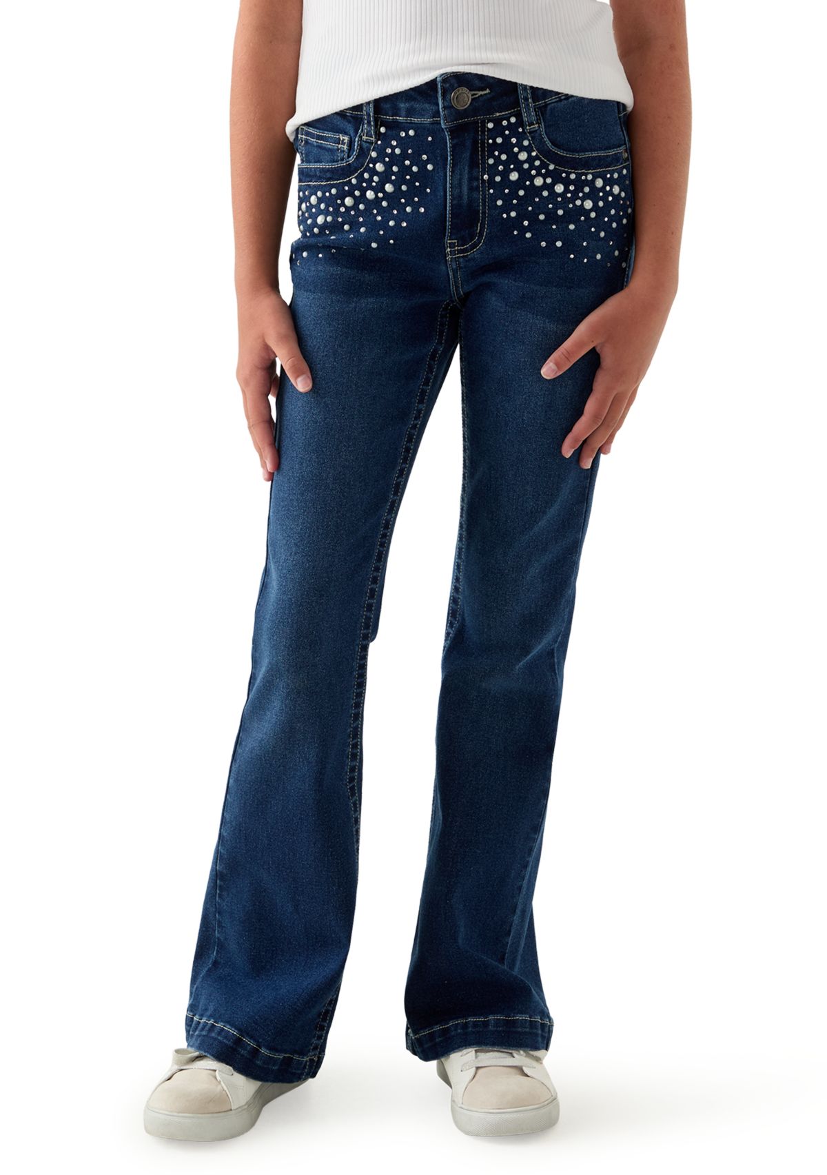 Girls 7-16 Diamond Flare Jeans