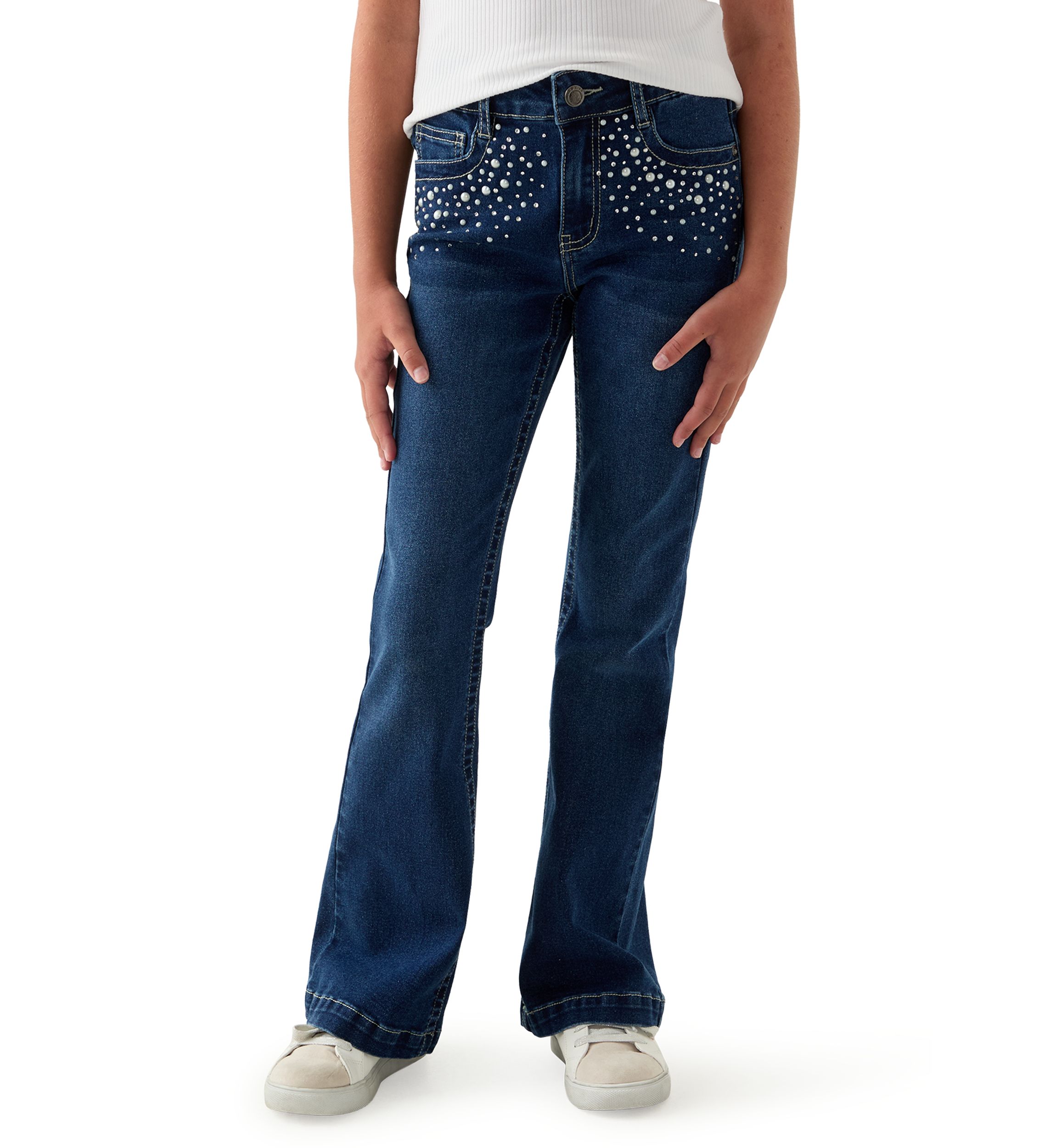 Girls 7-16 Diamond Flare Jeans