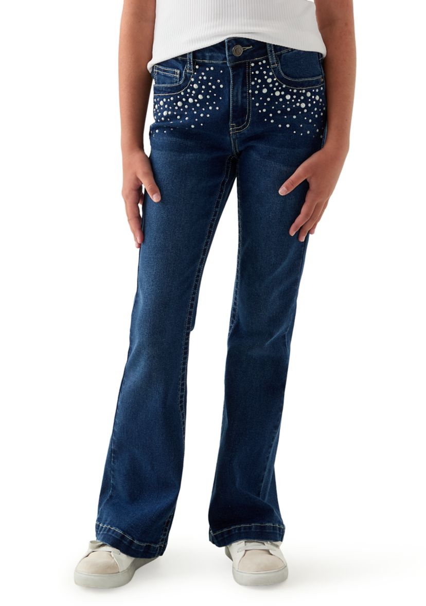 Girls 7-16 Diamond Flare Jeans