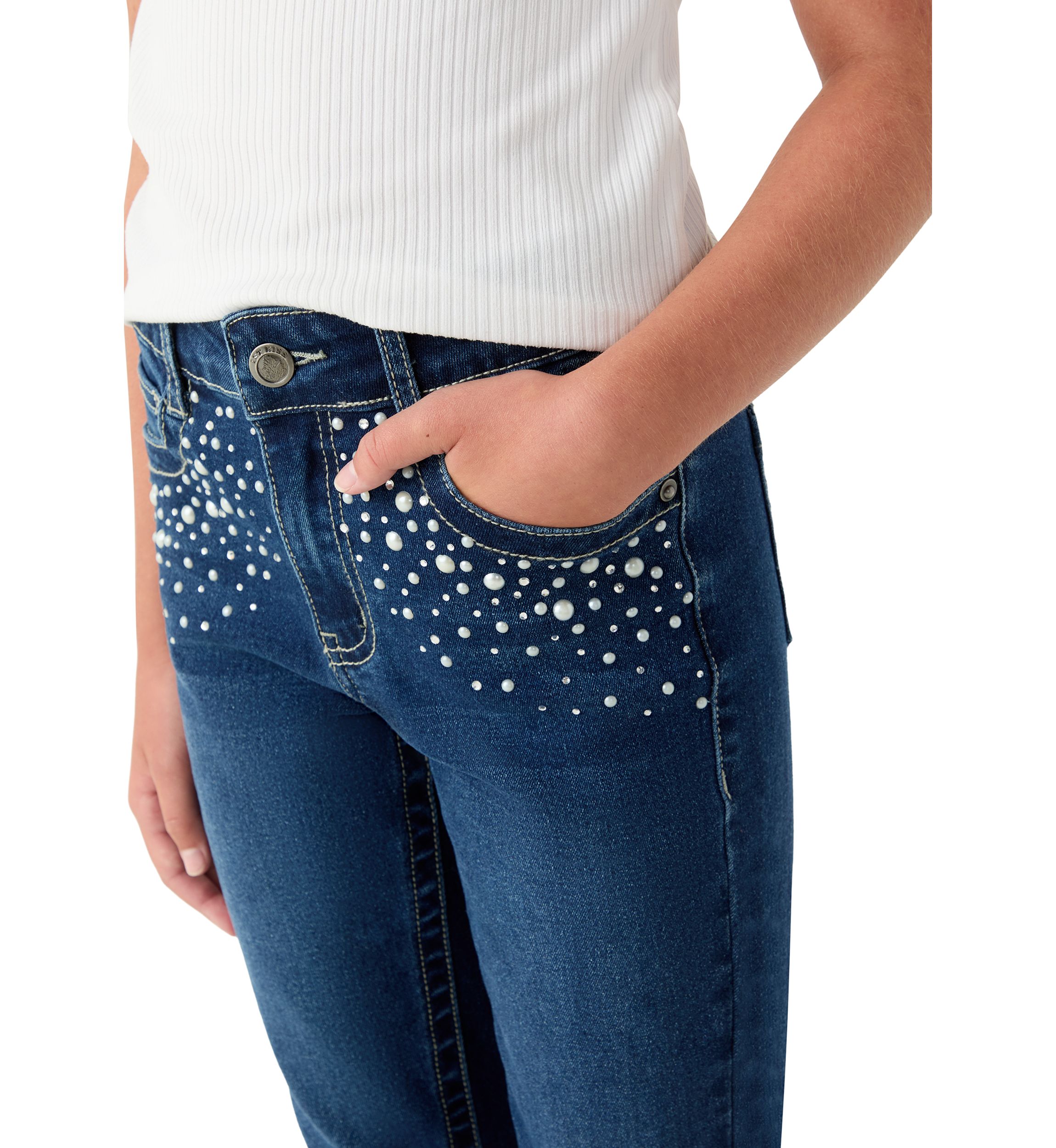 Girls 7-16 Diamond Flare Jeans