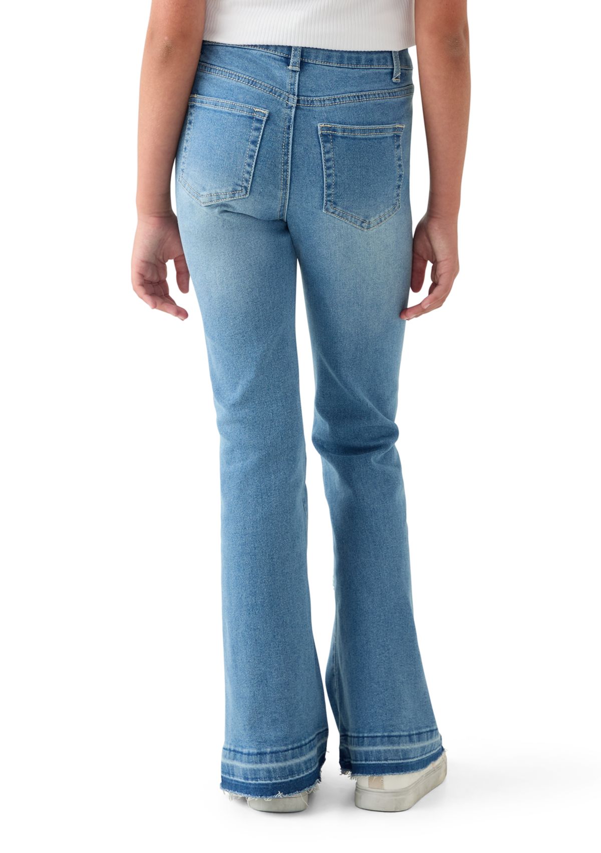Girls 7-16 Butterfly Flare Jeans