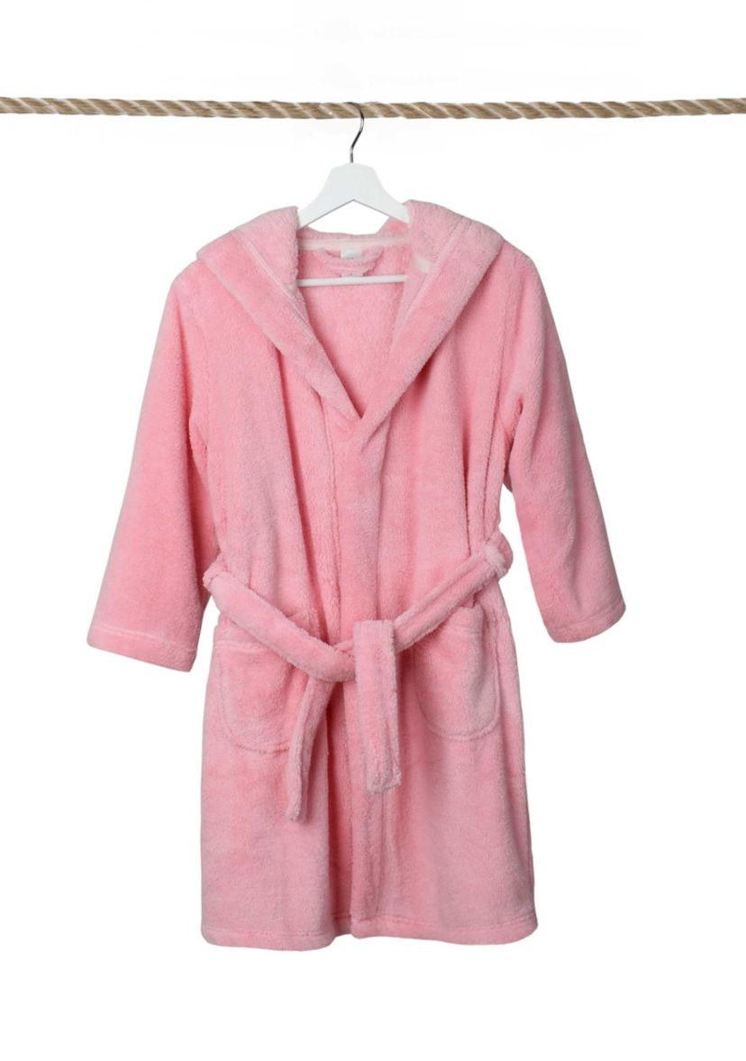 Girls 5-12 Hooded Bathrobe