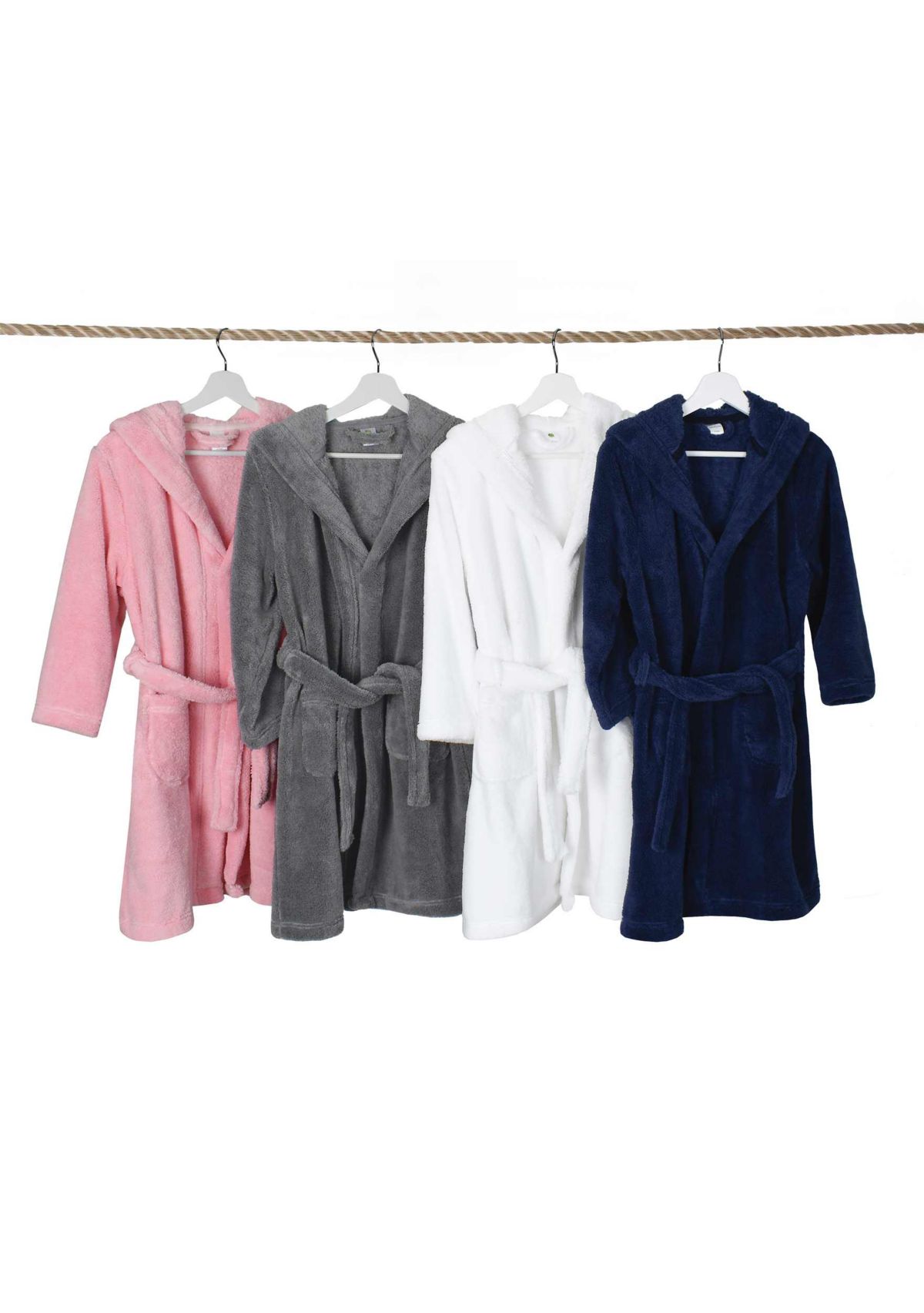 Girls 5-12 Hooded Bathrobe
