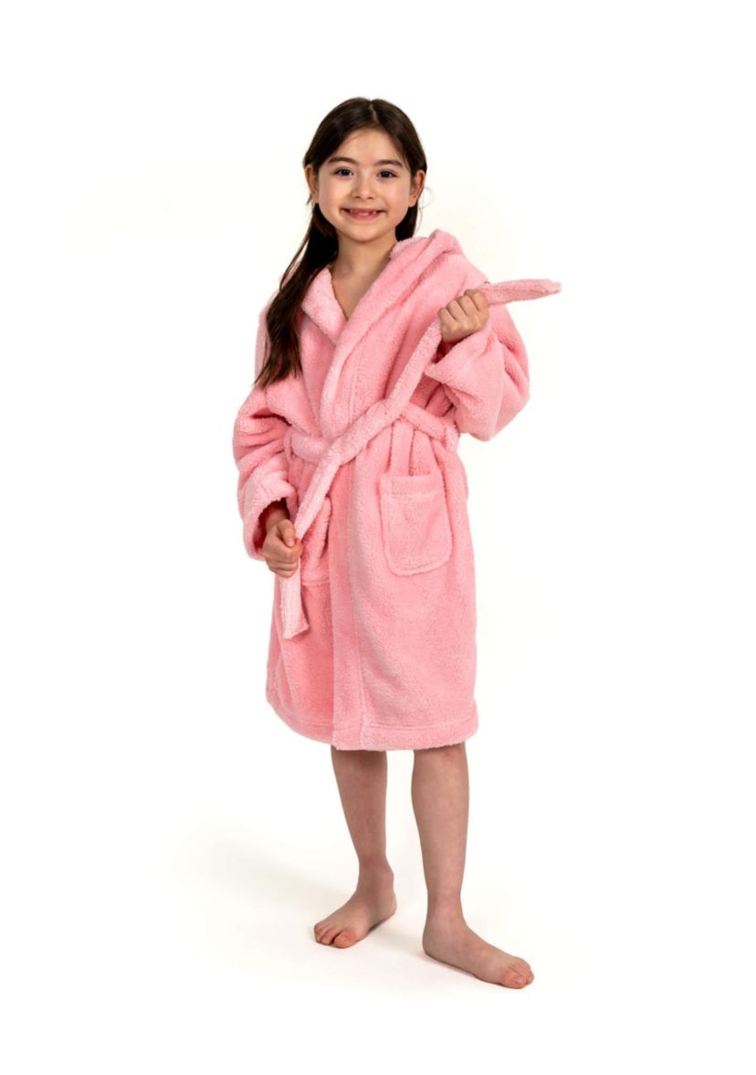 Girls 5-12 Hooded Bathrobe