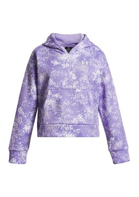 Under Armour Girls Armour Fleece Print Hoodie, X-Large