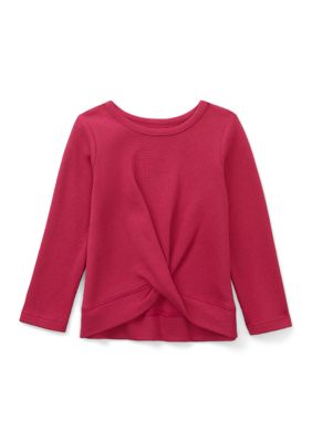 Crown & Ivy Girls 7-16 Twist Front Waffle Top