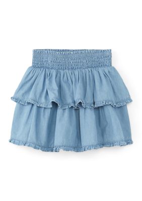 Crown & Ivy Girls 4-6x Chambray Skort