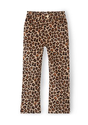 Crown & Ivy Girls 4-6x Animal Print Wide Leg Pants