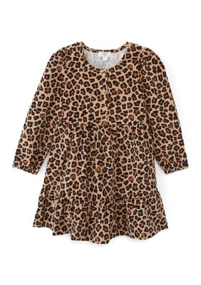 Crown & Ivy Girls 4-6x Animal Print Dress