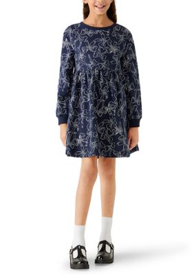 Crown & Ivy Girls 7-16 Bow Print Dress