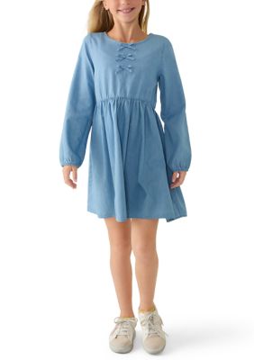 Crown & Ivy Girls 7-16 Chambray Dress