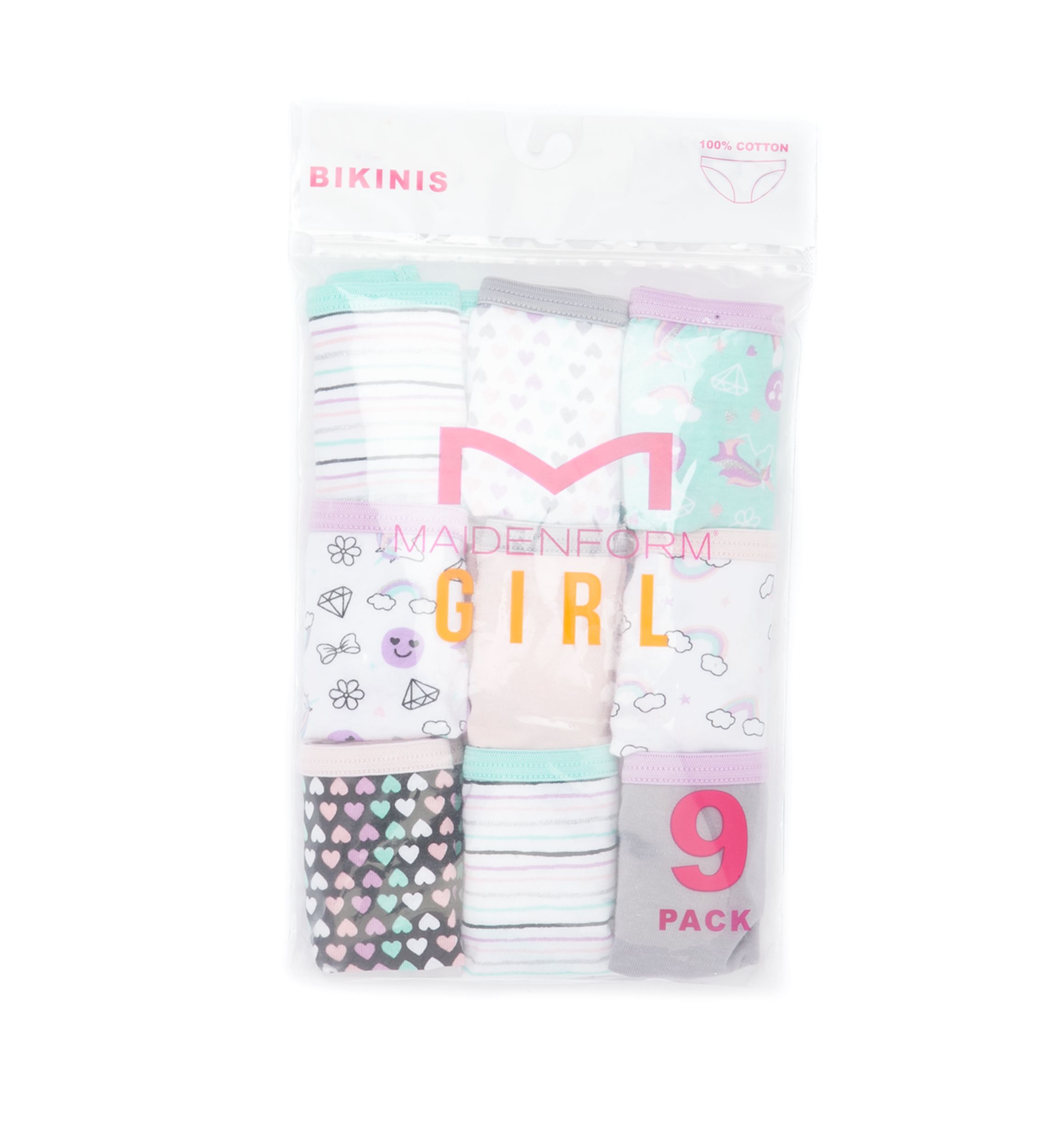 Girls 4-16 Bikini Underwear Set 