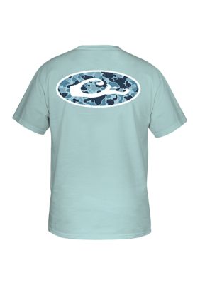 Drake Waterfowl Boys 8-20 Youth Old School Oval T-Shirt, Medium