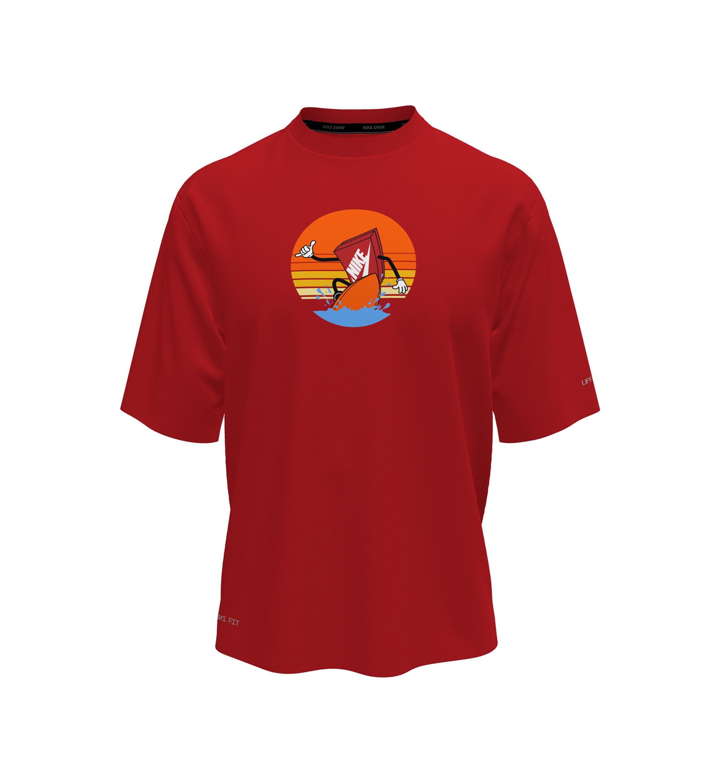 Boys 8-20 Sunset Surf Short Sleeve Hydroguard Swim T-Shirt