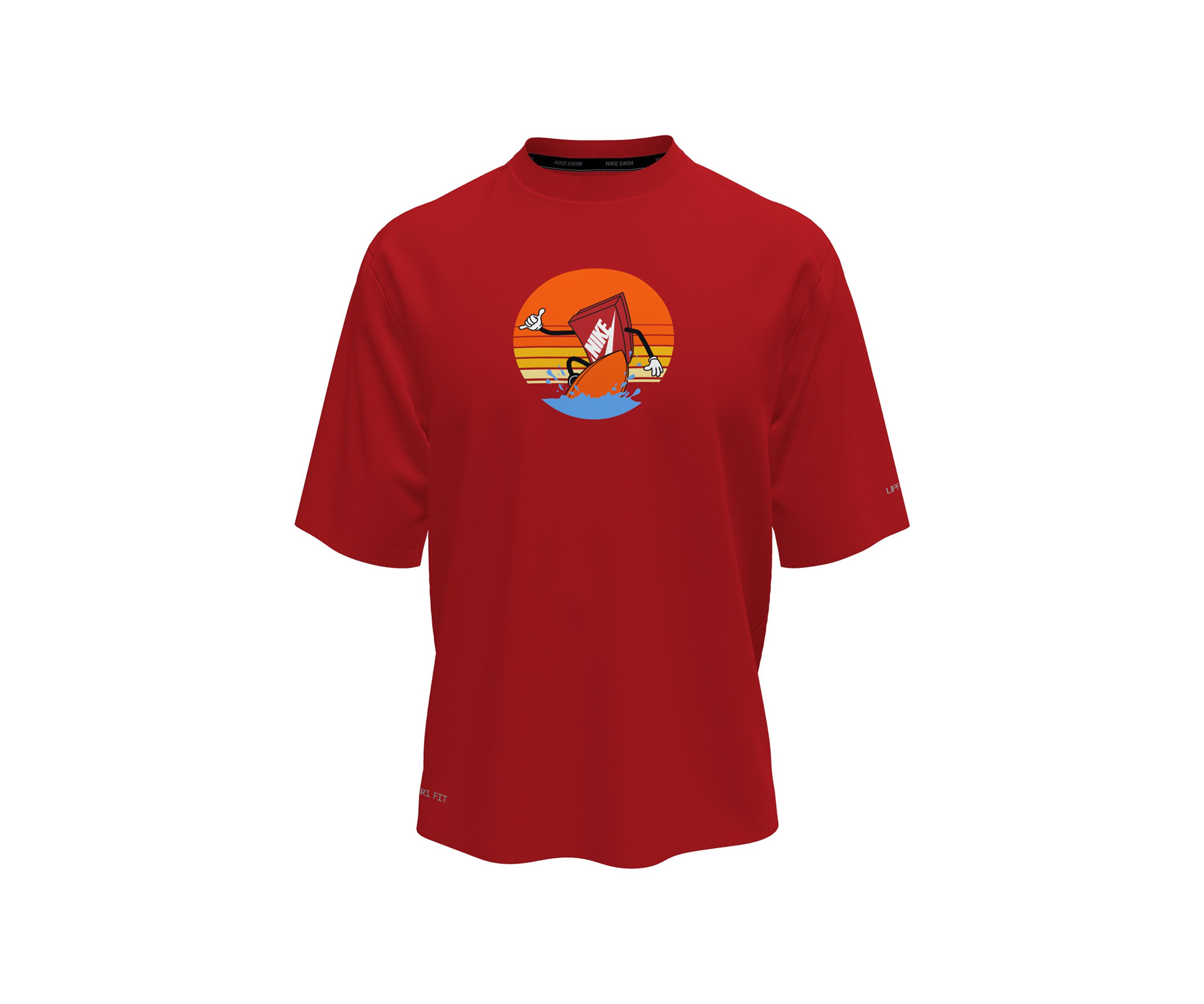 Boys 8-20 Sunset Surf Short Sleeve Hydroguard Swim T-Shirt