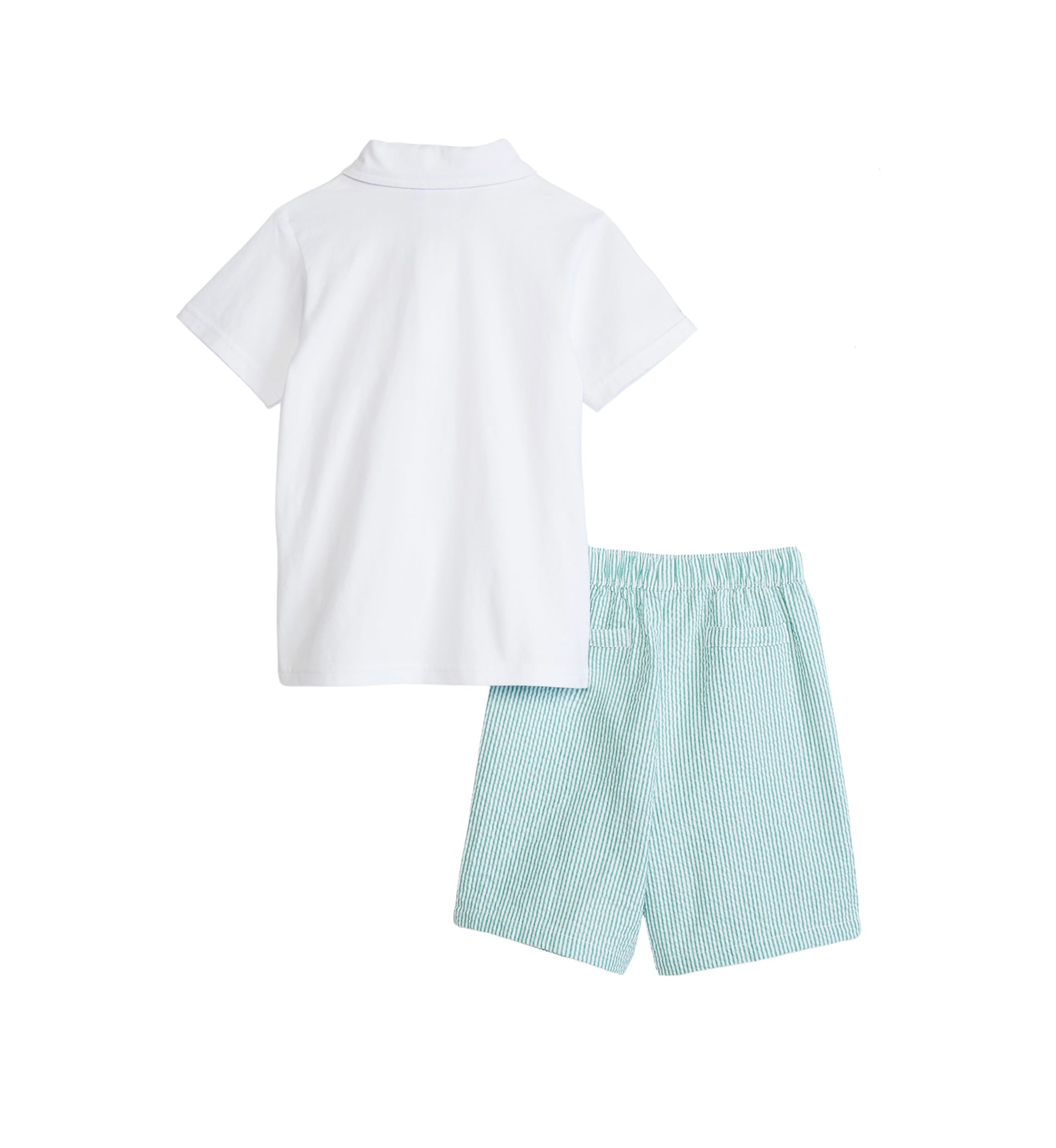 Boys 4-7 Polo Shirt and  Golf Printed Shorts Set