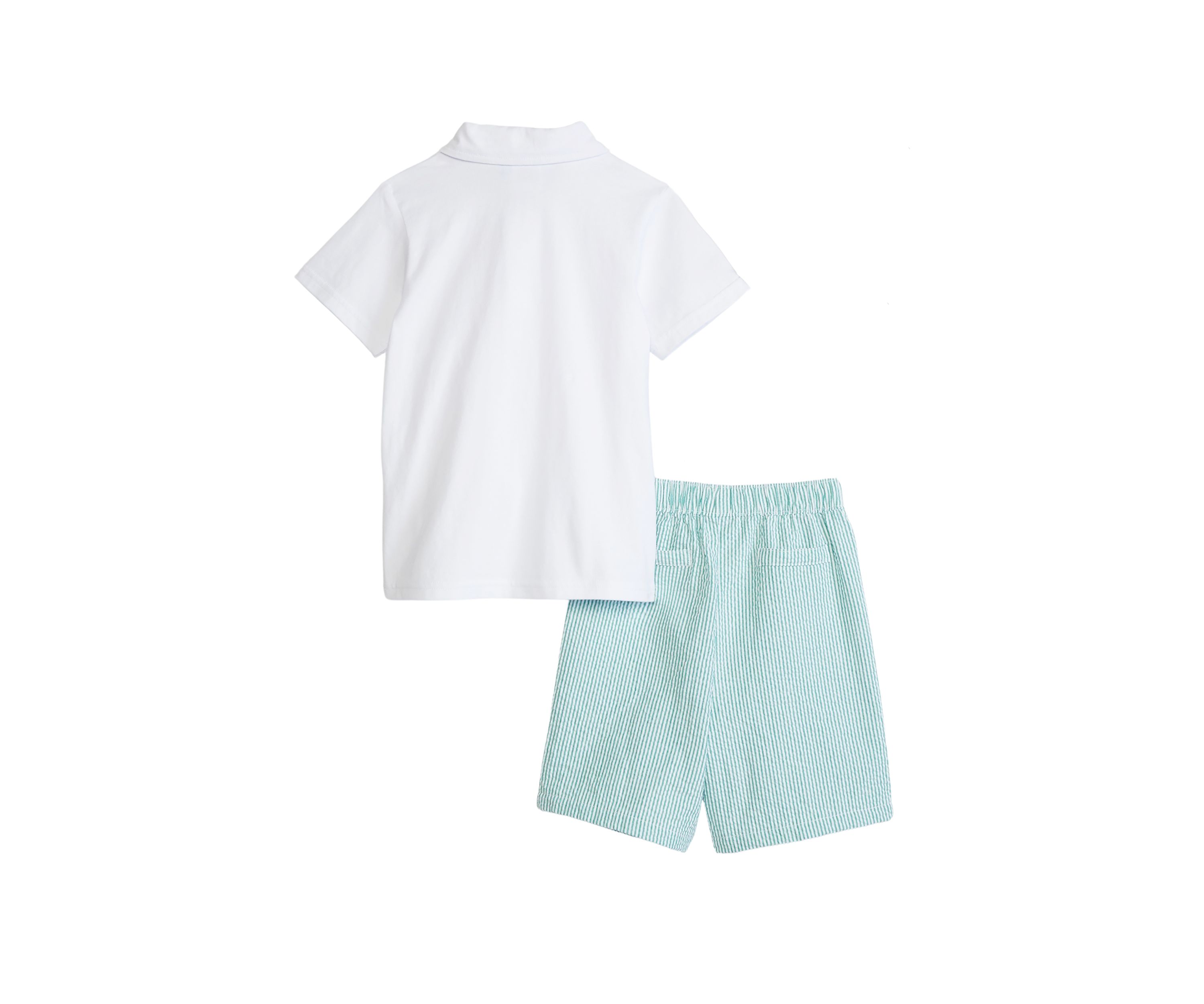 Boys 4-7 Polo Shirt and  Golf Printed Shorts Set