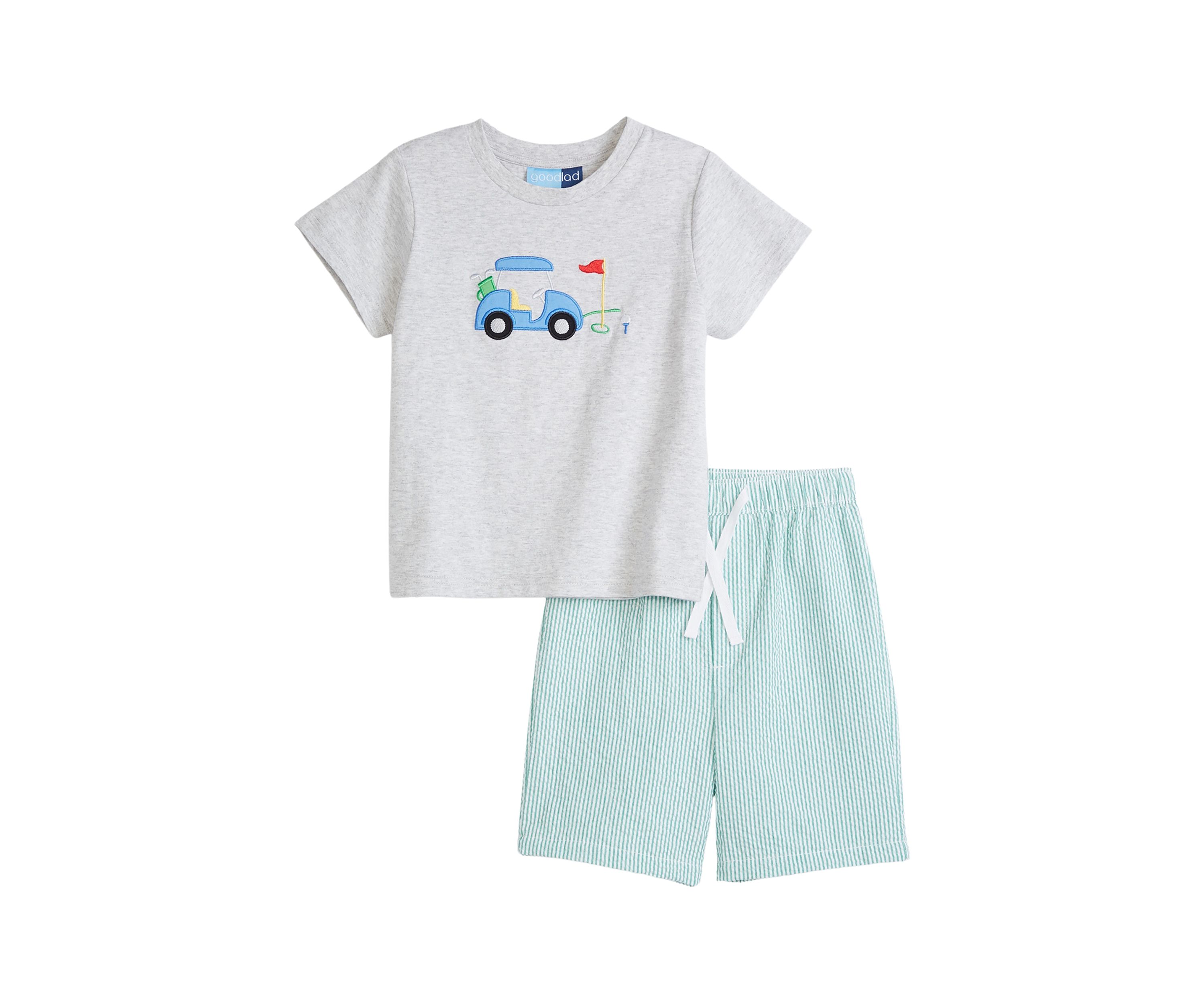 Boys 4-7 Golf Cart Graphic T-Shrit and Shorts Set
