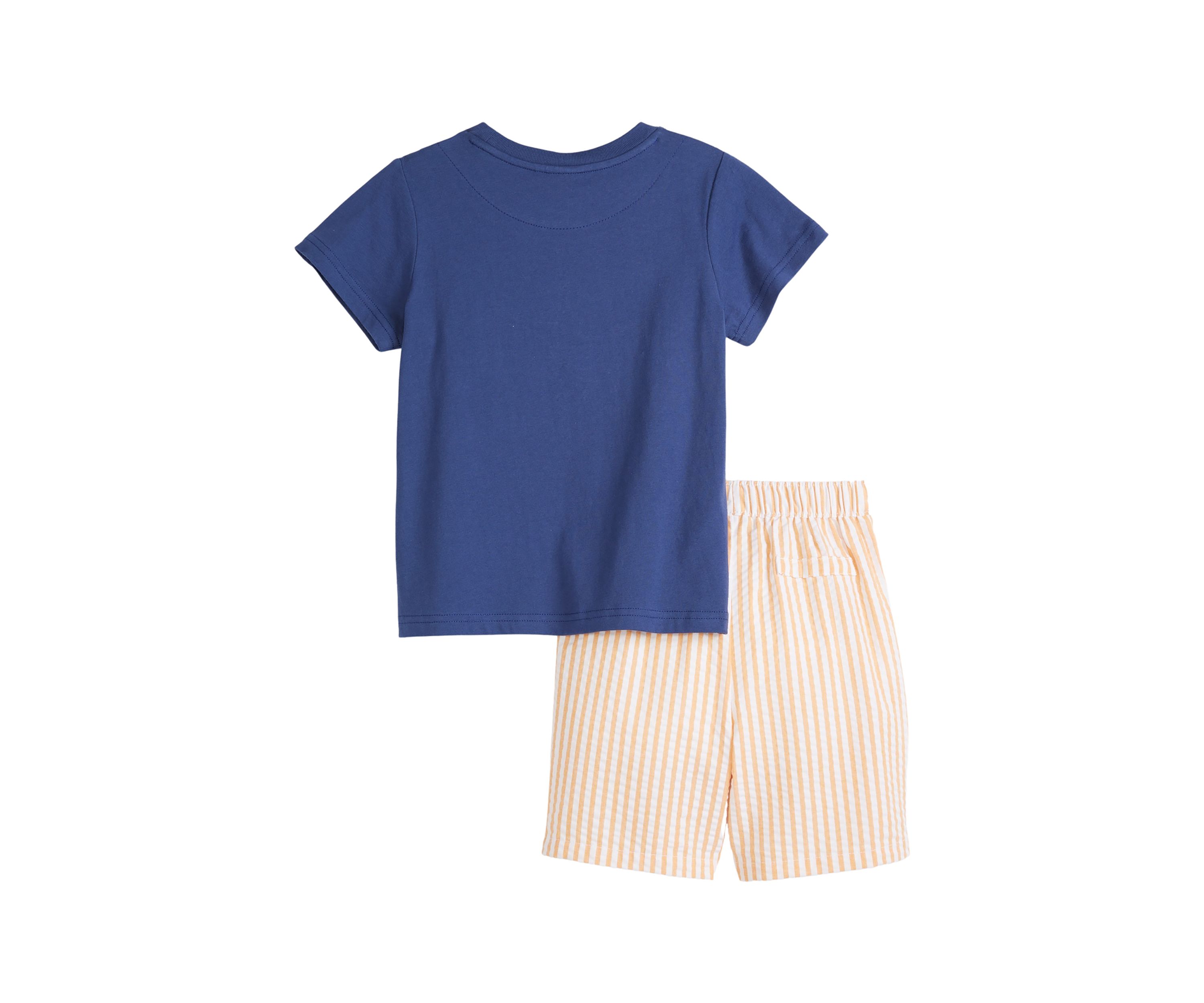 Boys 4-7 Seagull Graphic T-Shirt and Striped Shorts Set