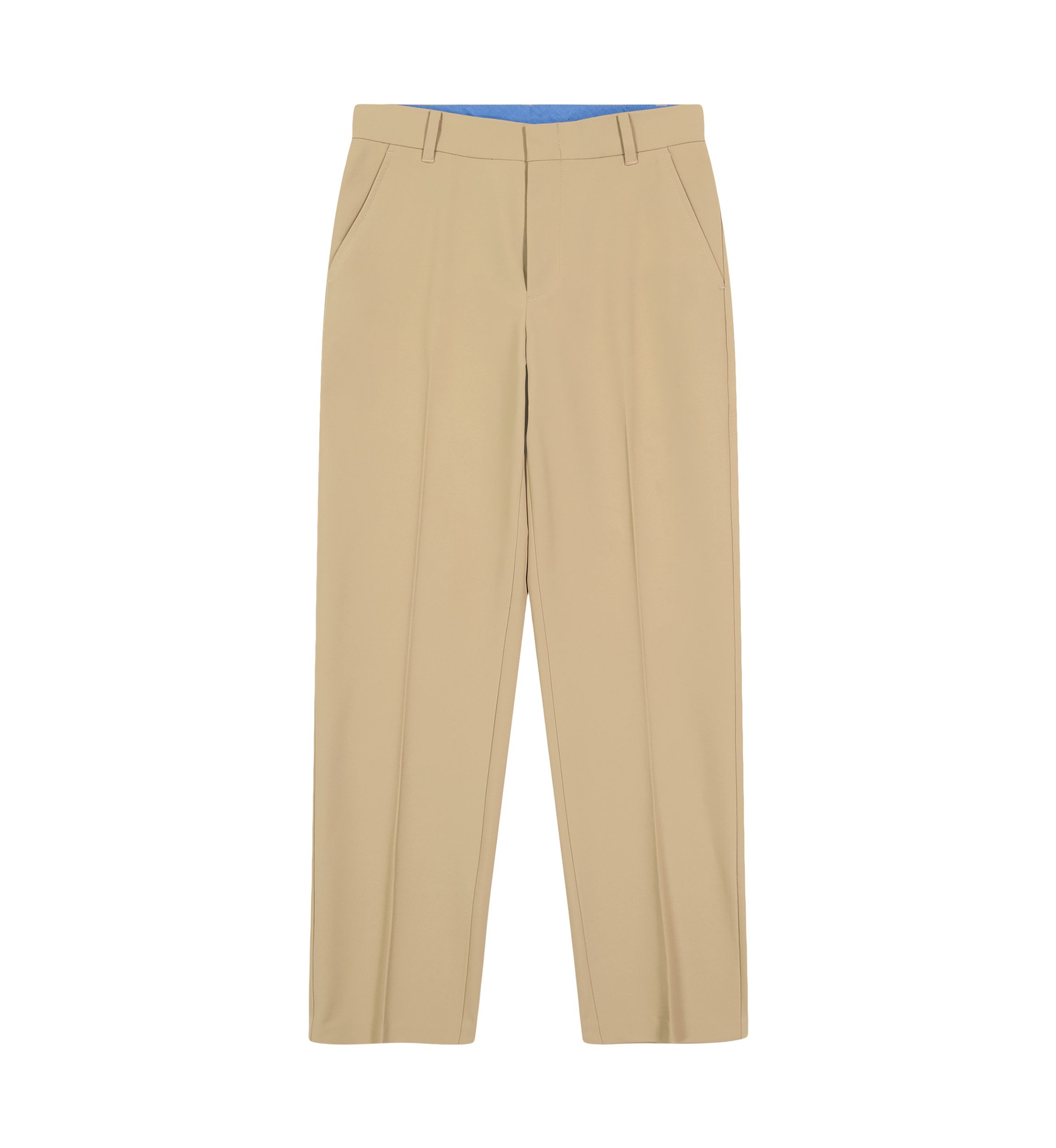 Boys 8-20 Flat Front Husky Stretch Solid Performance Pants